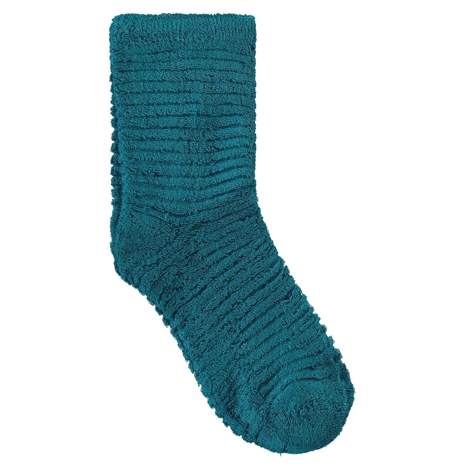 Bella Calze Kız Çocuk Ters Havlu Soket Çorap 36-40 Numara Petrol