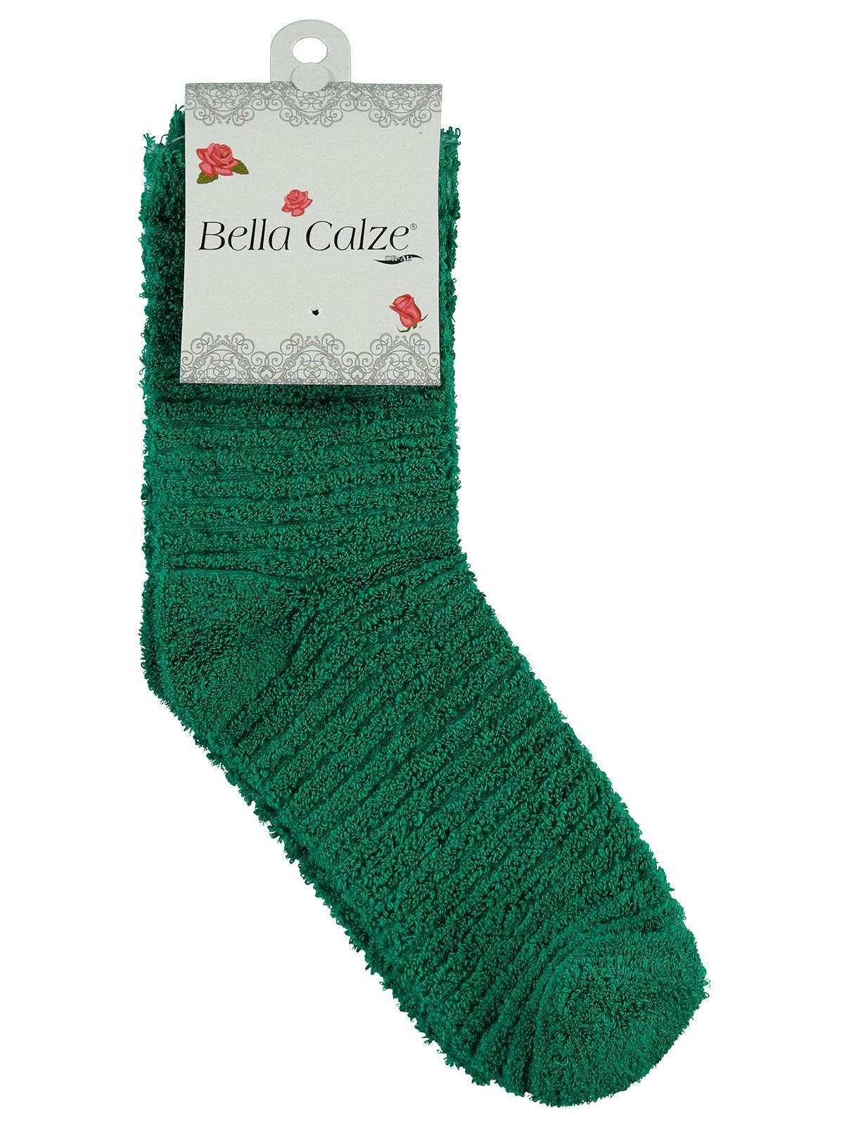 Bella Calze Kız Çocuk Ters Havlu Soket Çorap 36-40 Numara Yeşil