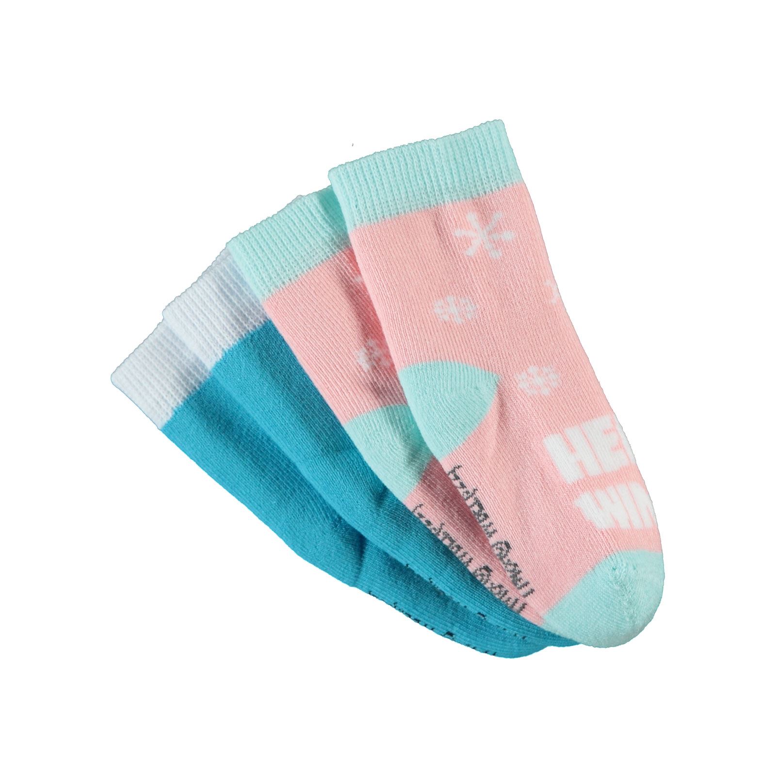 Tweety Kız Bebek 2'li Havlu Çorap Set 0-12 Ay Mavi