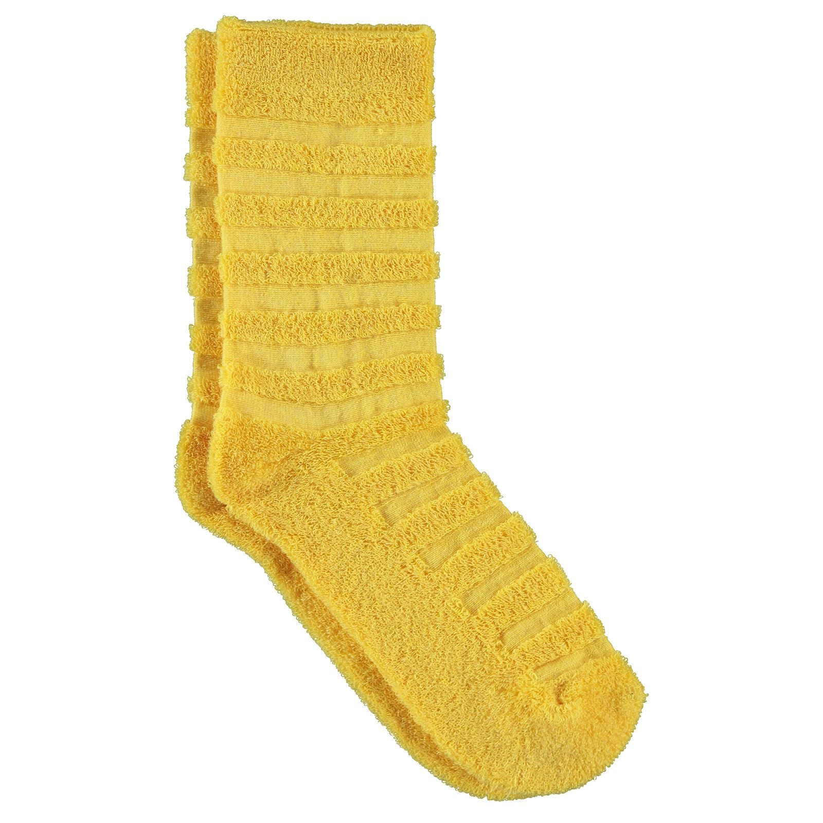 Bella Calze Kız Çocuk Ters Havlu Soket Çorap 36-40 Numara Sarı