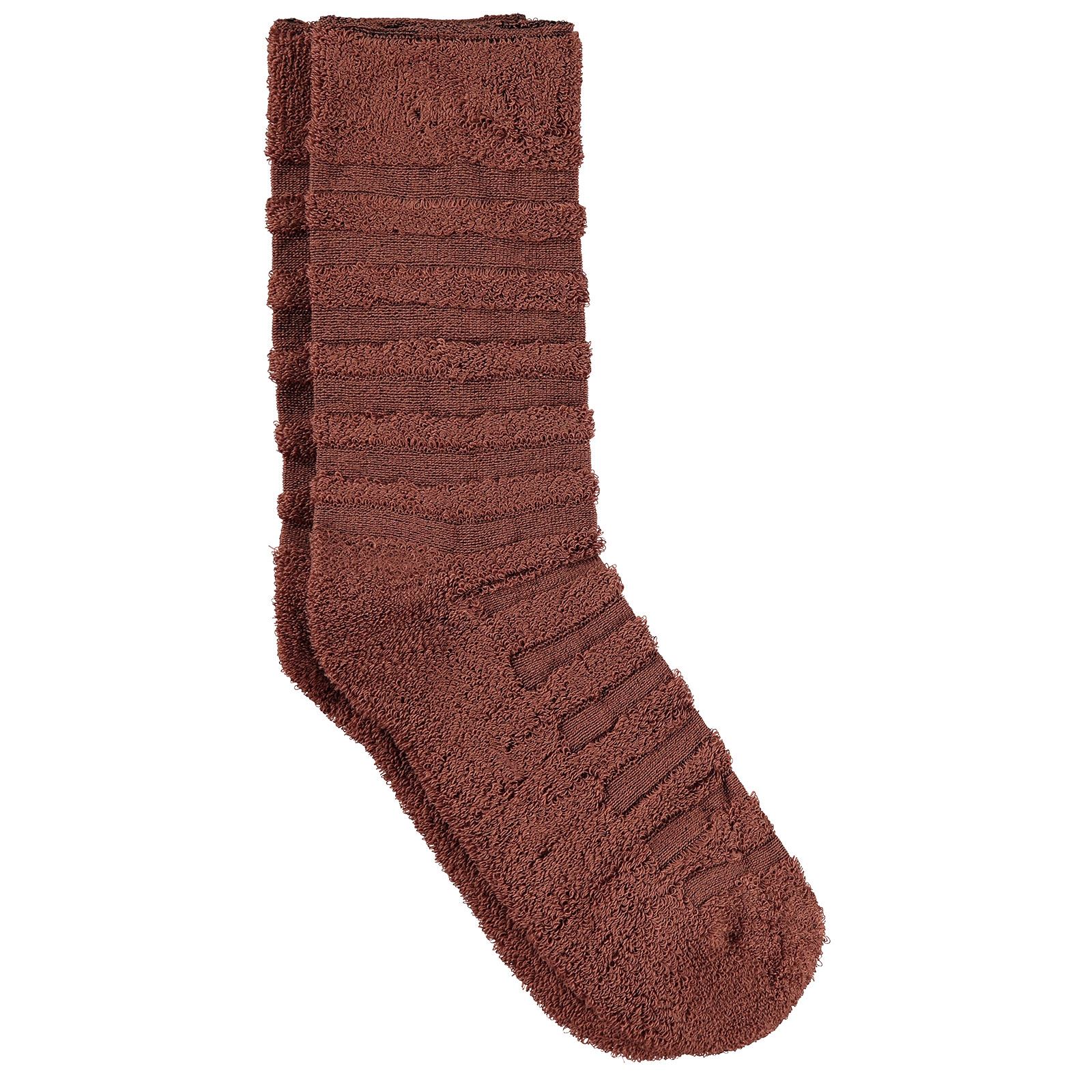 Bella Calze Kız Çocuk Ters Havlu Soket Çorap 36-40 Numara Kahverengi