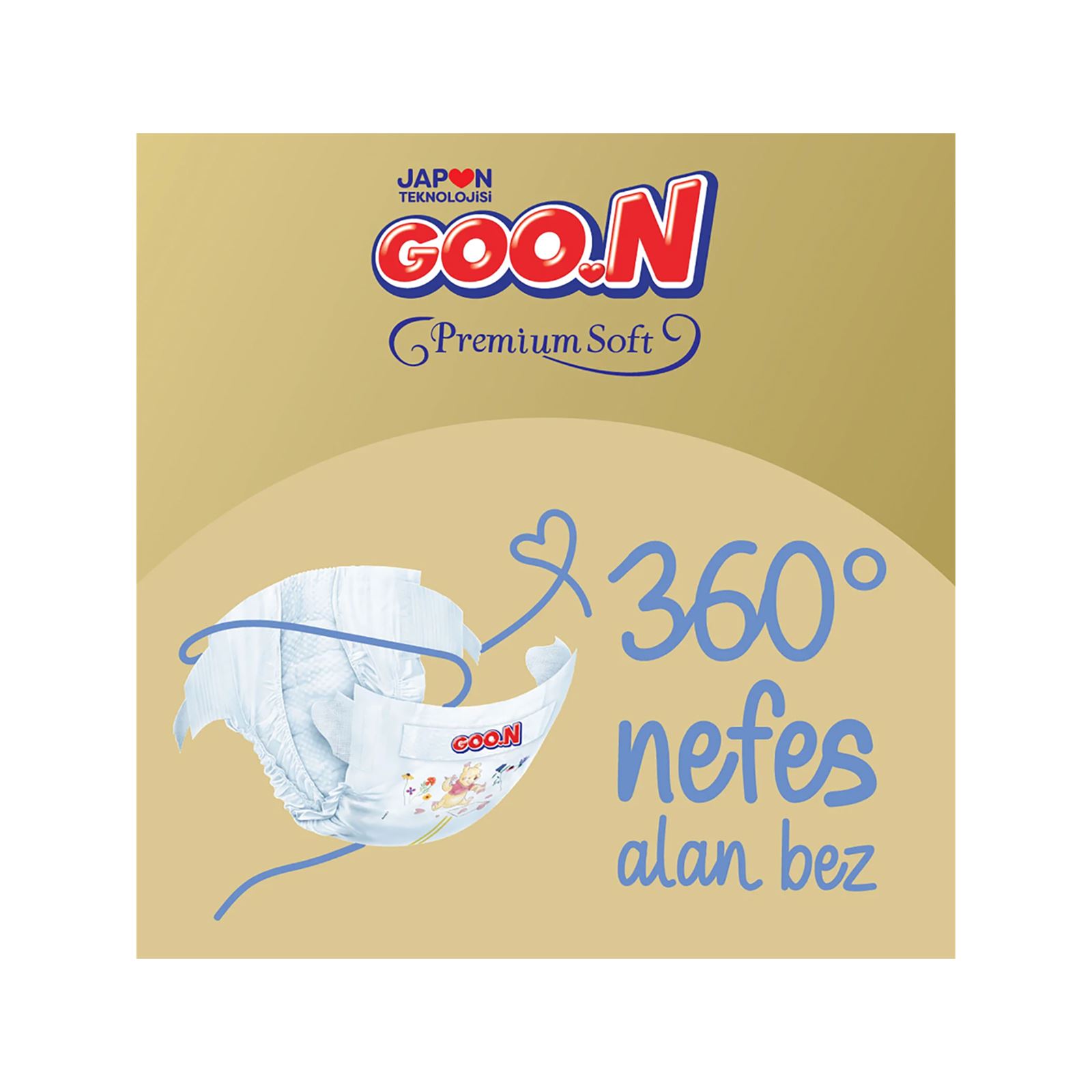 Goon Bebek Bezi Premium Soft 3 Beden Fırsat Paketi 76 Adet 7-12 kg