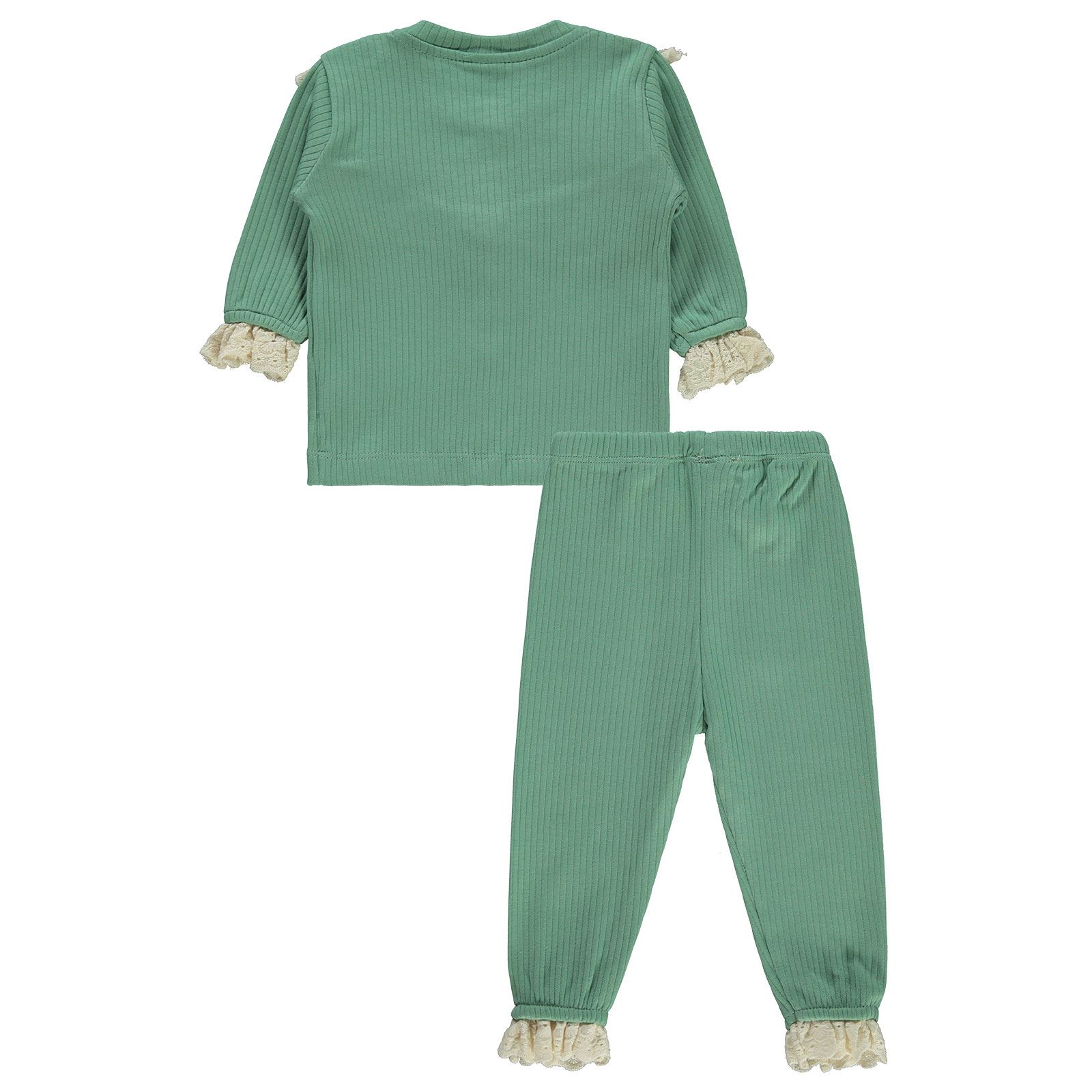 Civil Baby Kız Bebek Pijama Takımı 6-18 Ay Mint Yeşili