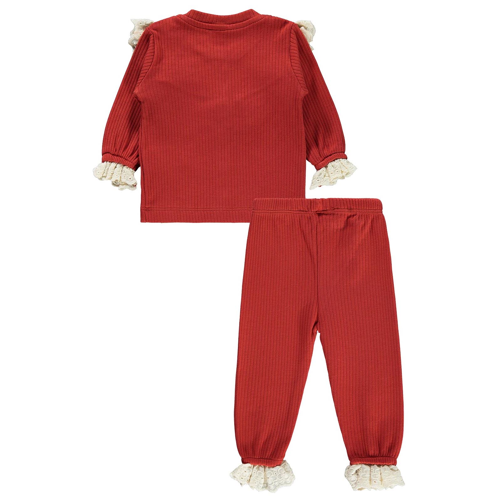 Civil Baby Kız Bebek Pijama Takımı 6-18 Ay Kiremit