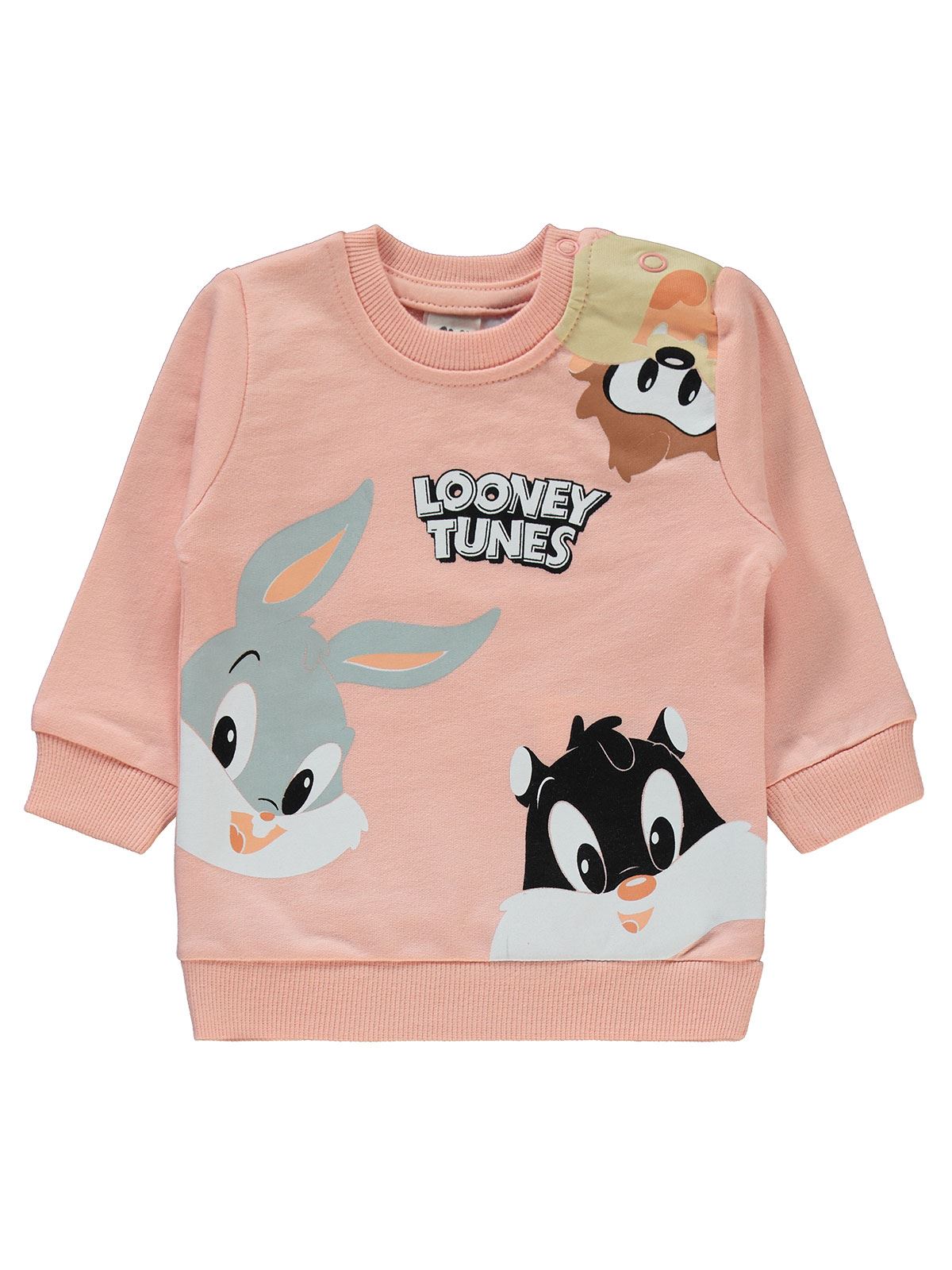 Looney Tunes Kız Bebek Takım 6-18 Ay Koyu Somon
