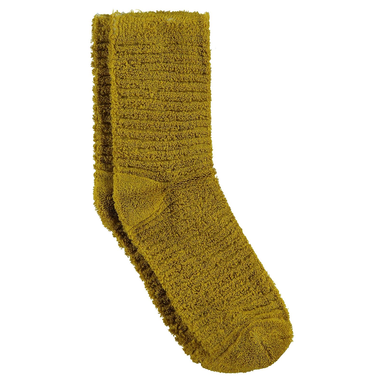 Bella Calze Kız Çocuk Ters Havlu Soket Çorap 36-40 Numara Hardal