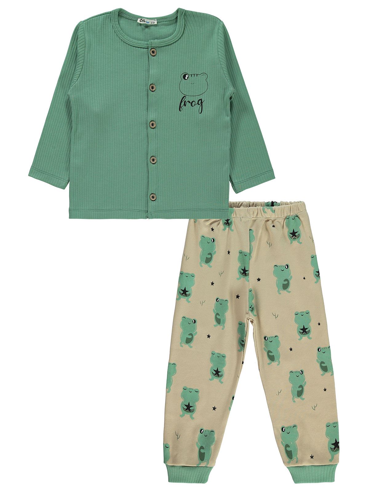 Civil Boys Erkek Çocuk Pijama Takımı 2-5 Yaş Mint Yeşili