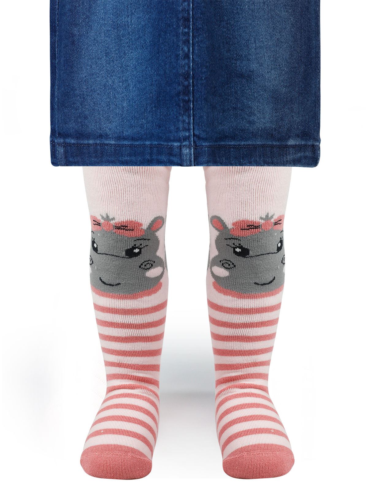 Civil Baby Kız Bebek Havlu Külotlu Çorap 0-18 Ay Somon
