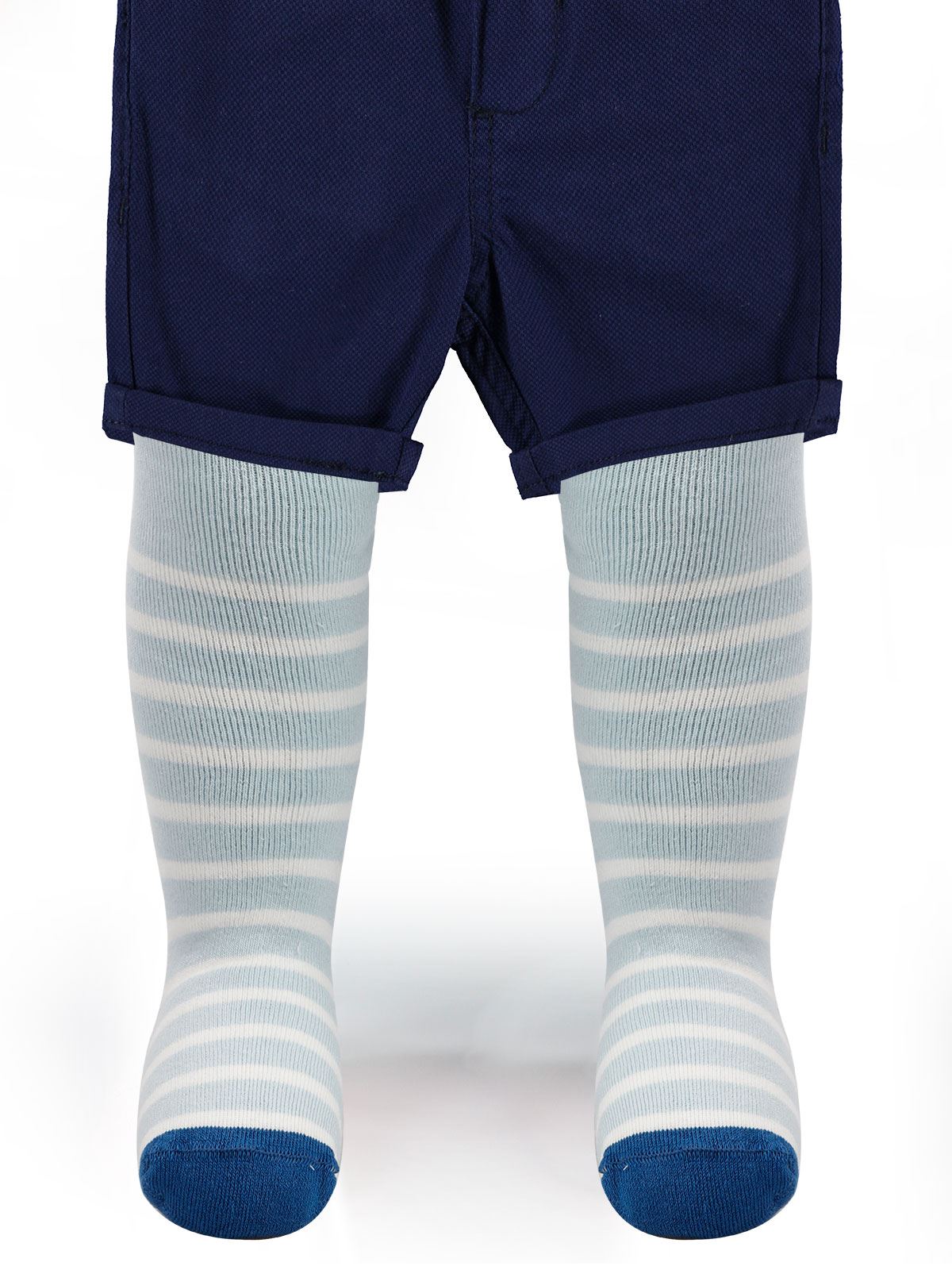 Civil Baby Erkek Bebek Külotlu Çorap 0-18 Ay Mavi