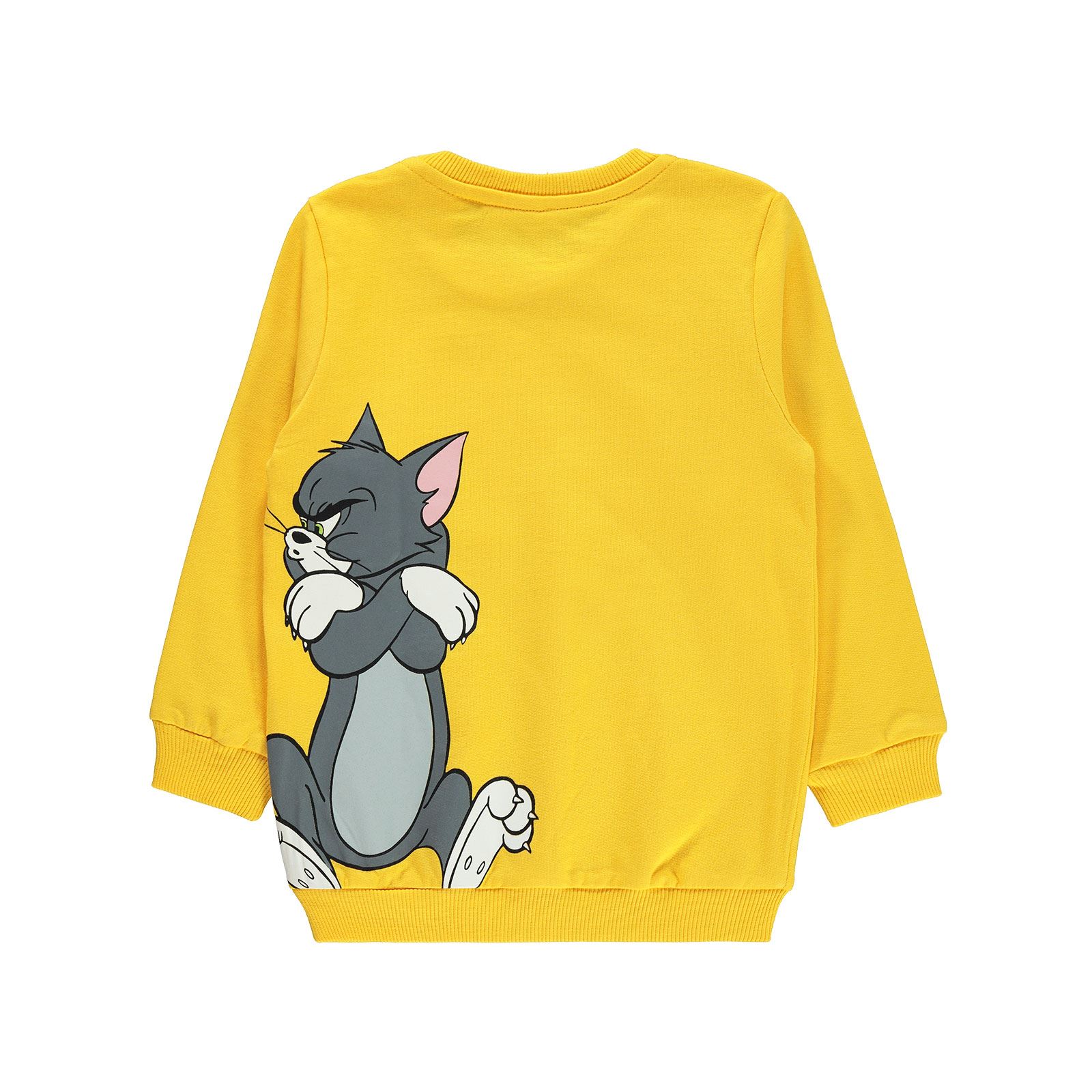Tom And Jerry Erkek Çocuk Sweatshirt 2-5 Yaş Hardal