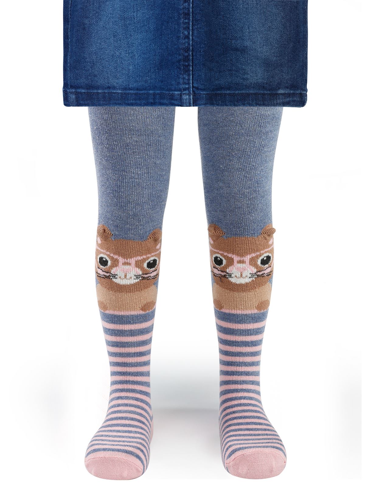 Katamino Kız Çocuk Külotlu Çorap 1-8 Yaş Mavi