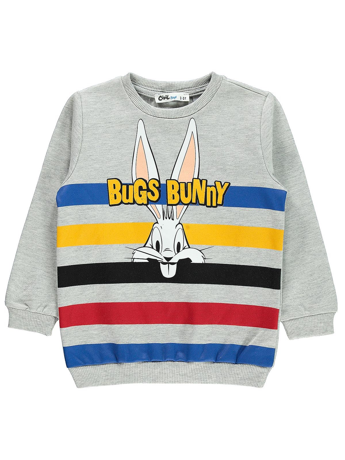 Bugs Bunny Erkek Çocuk Sweatshirt 2-5 Yaş Grimelanj
