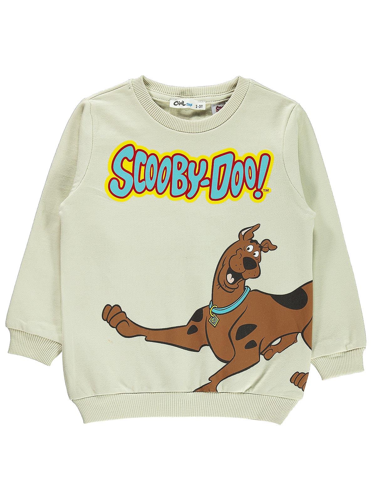 Scooby Doo Erkek Çocuk Sweatshirt 2-5 Yaş Taş Rengi
