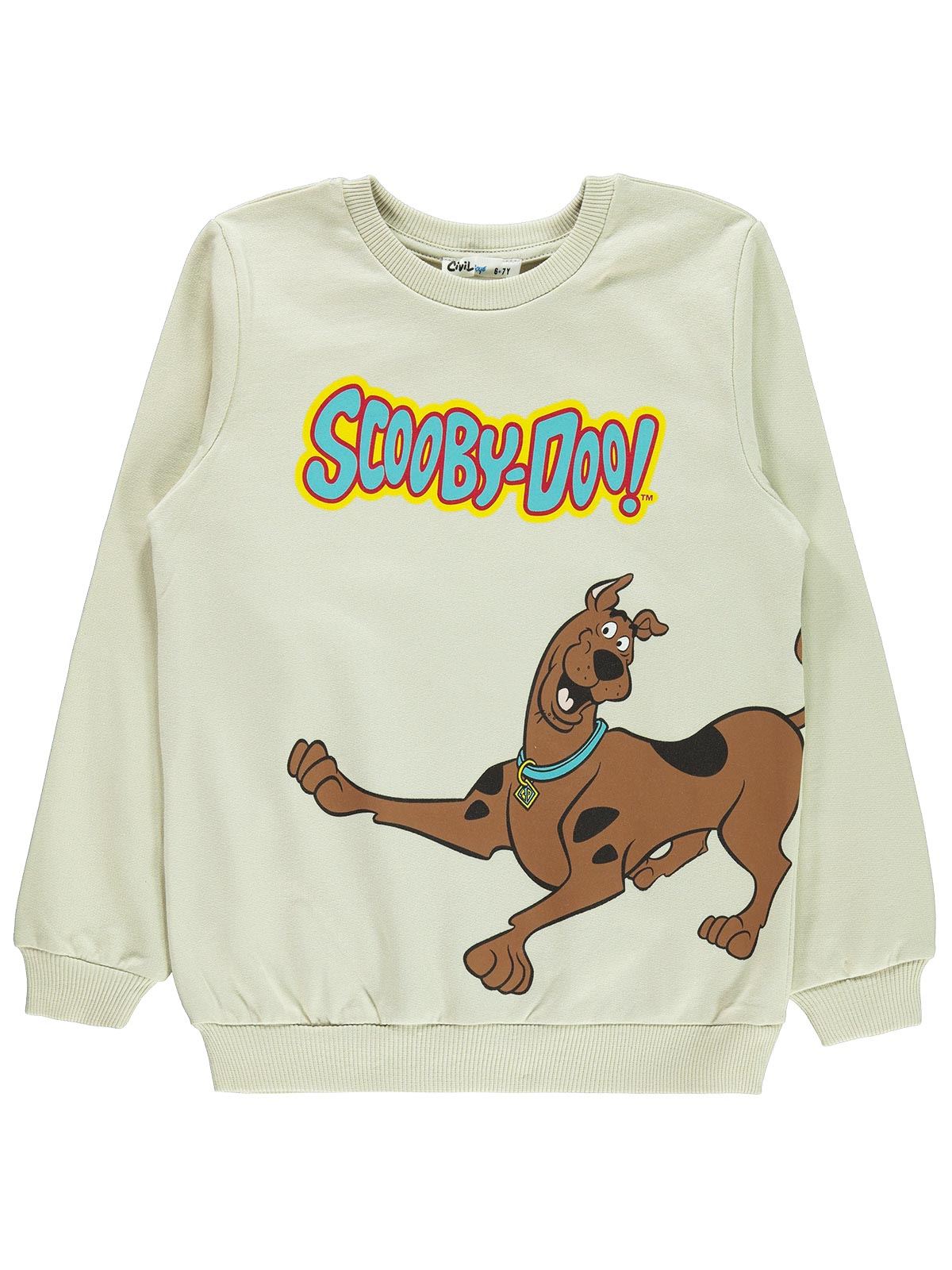 Scooby Doo Erkek Çocuk Sweatshirt 6-9 Yaş Taş Rengi