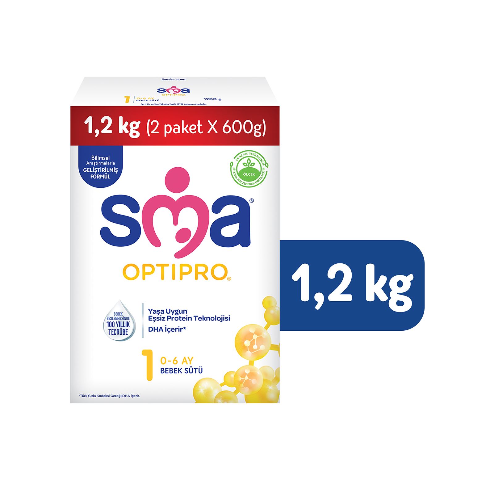 Sma Optıpro 1 Devam Sütü 0-6 Ay (2x600) 1,2 kg
