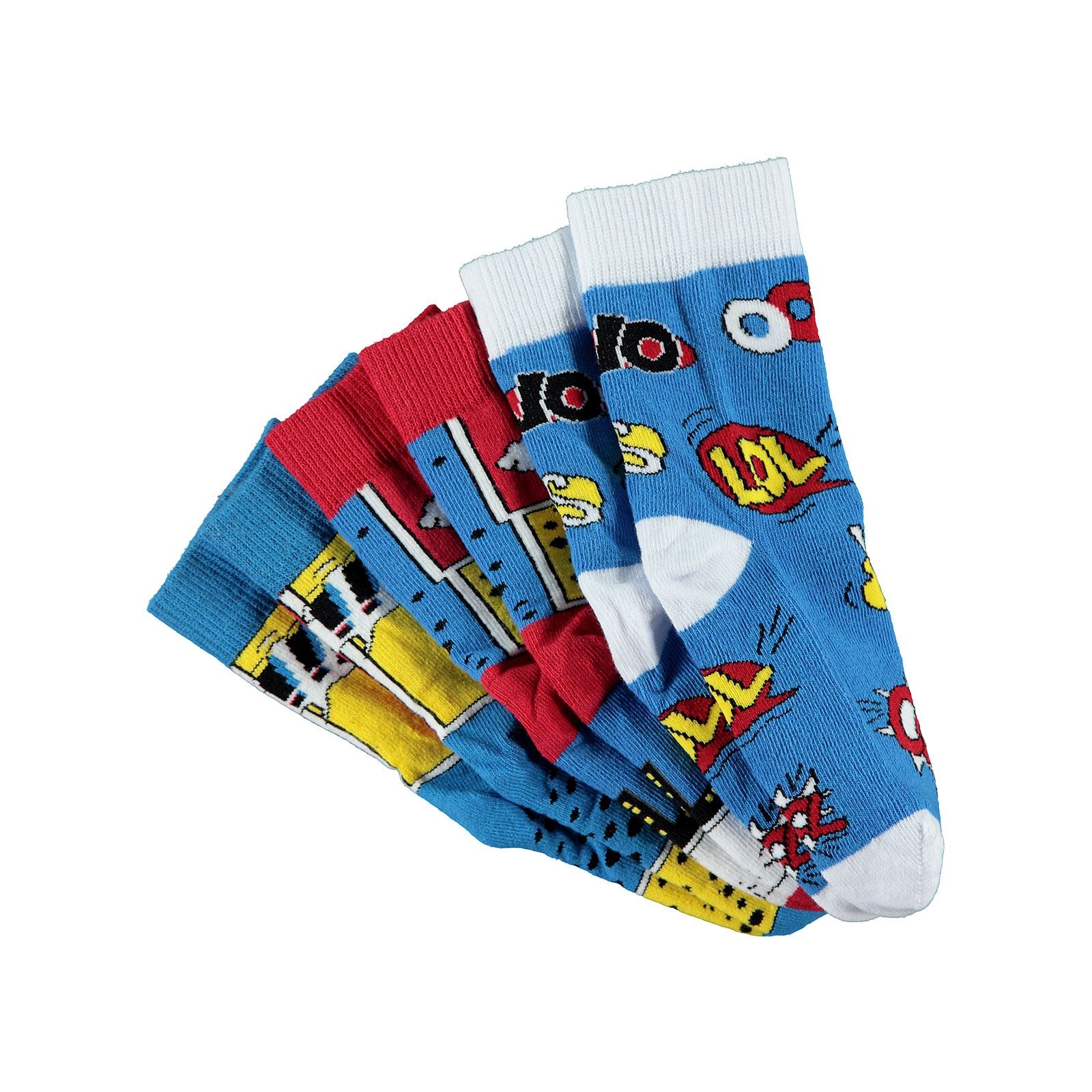 Civil Socks Erkek Çocuk 3'lü Soket Çorap 2-11 Yaş Mavi