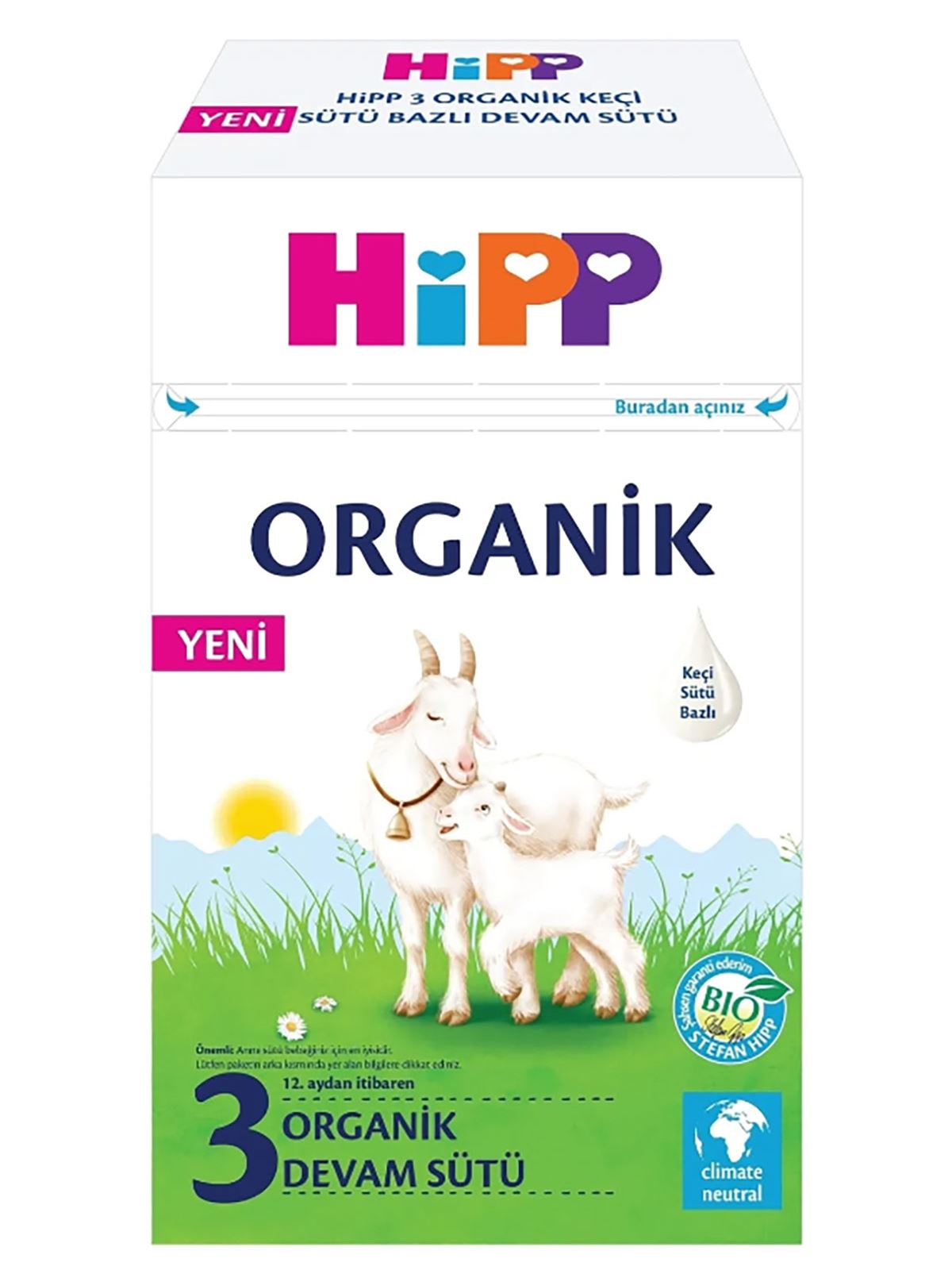 HiPP 3 Organik Keçi Sütü Bazlı Devam Sütü 400 gr