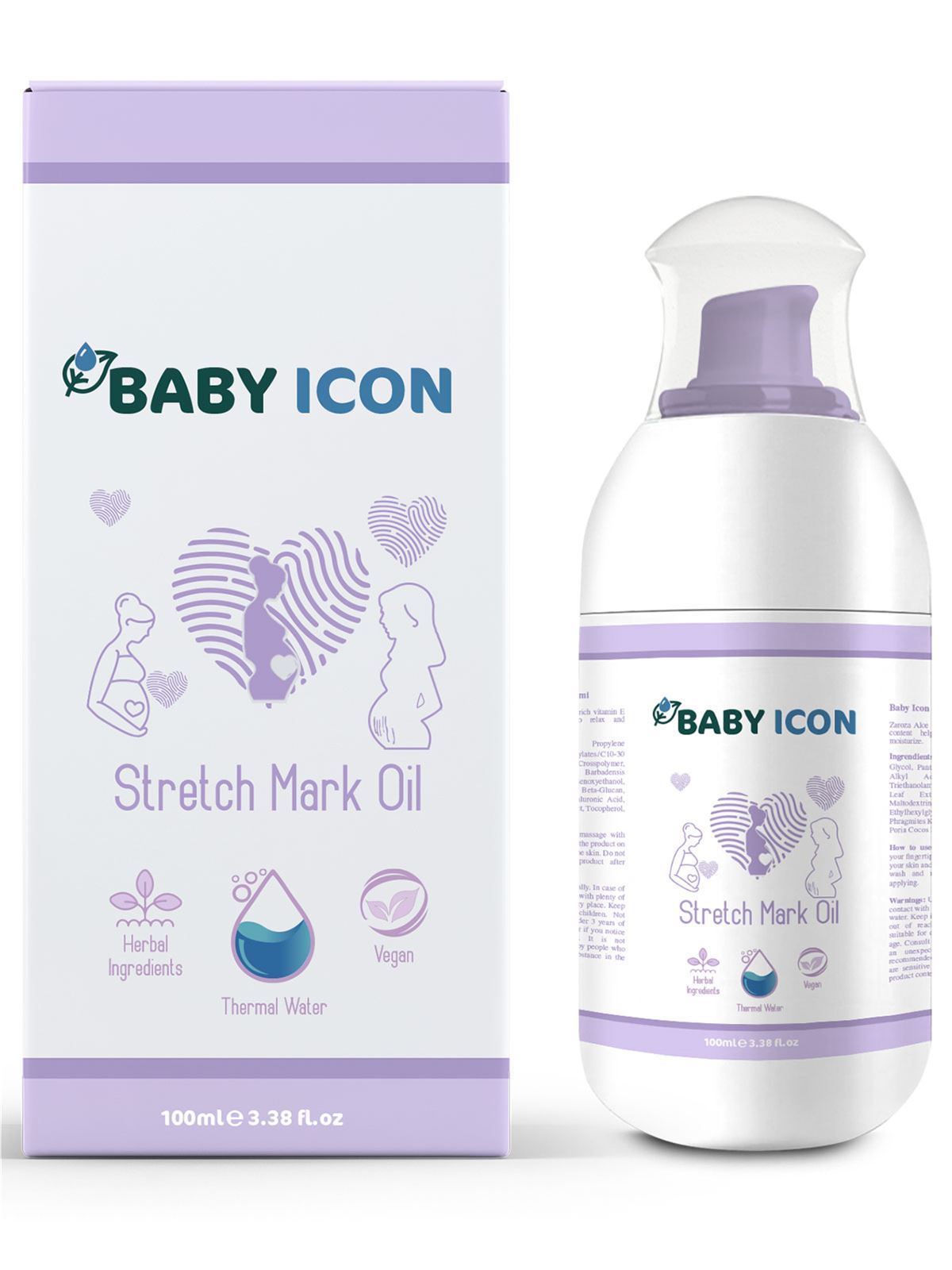 Baby Icon Gebe Çatlak Önleyici Yağ 100 ml 