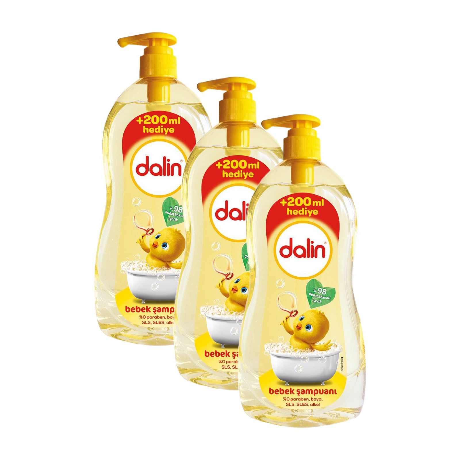 Dalin Klasik Şampuan Set 3x900 ml