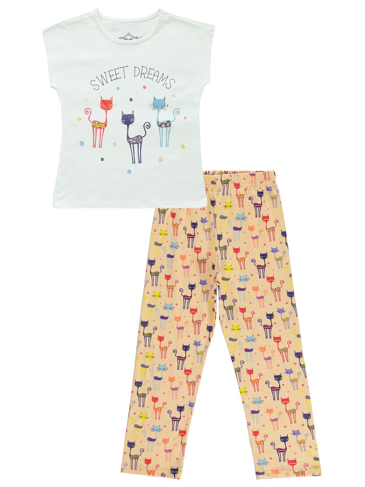 Civil Girls Kız Çocuk Pijama Takımı 10-13 Yaş Somon