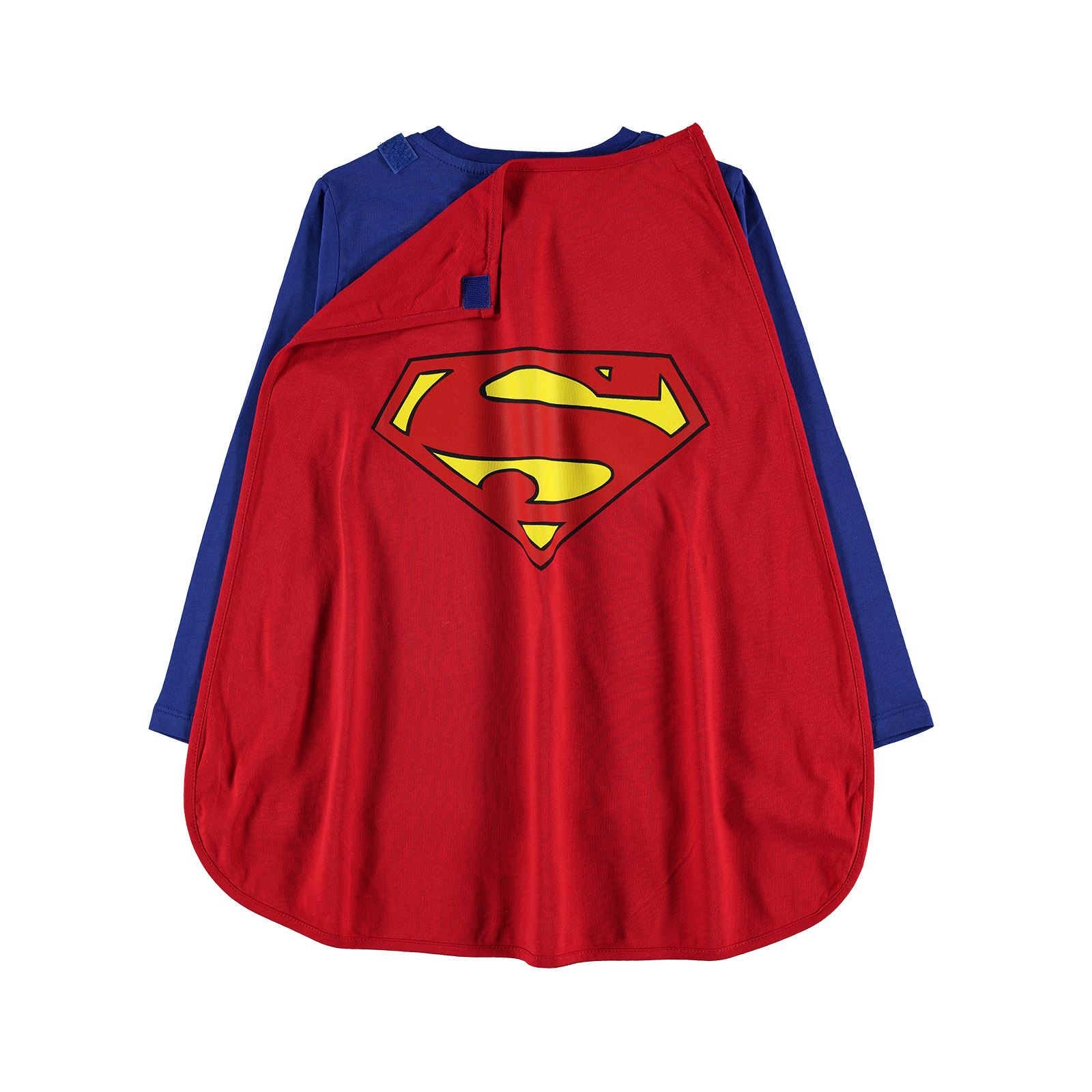 Superman Erkek Çocuk Pelerinli Sweatshirt 10-13 Yaş Saks Mavisi