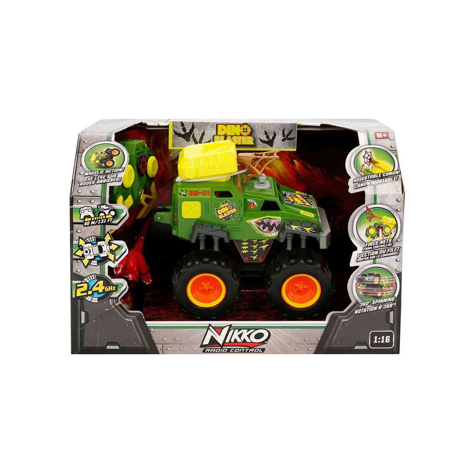 Nikko 1:16 Dino Blaster R/C Uzaktan Kumandalı Araba Yeşil