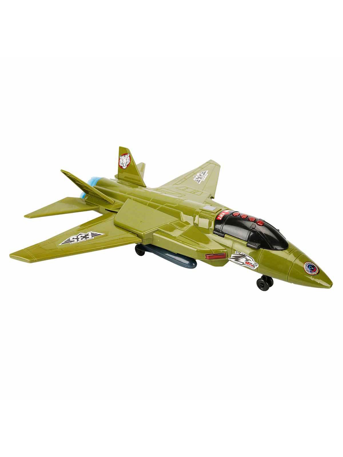 Sunman Sesli Ve Işıklı F35 Uçak Yeşil