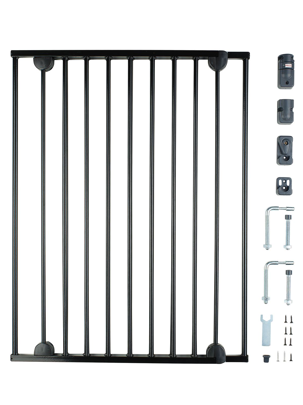 Wellgro 6202 cm Metal Uzayan Güvenlik Kapısı Siyah