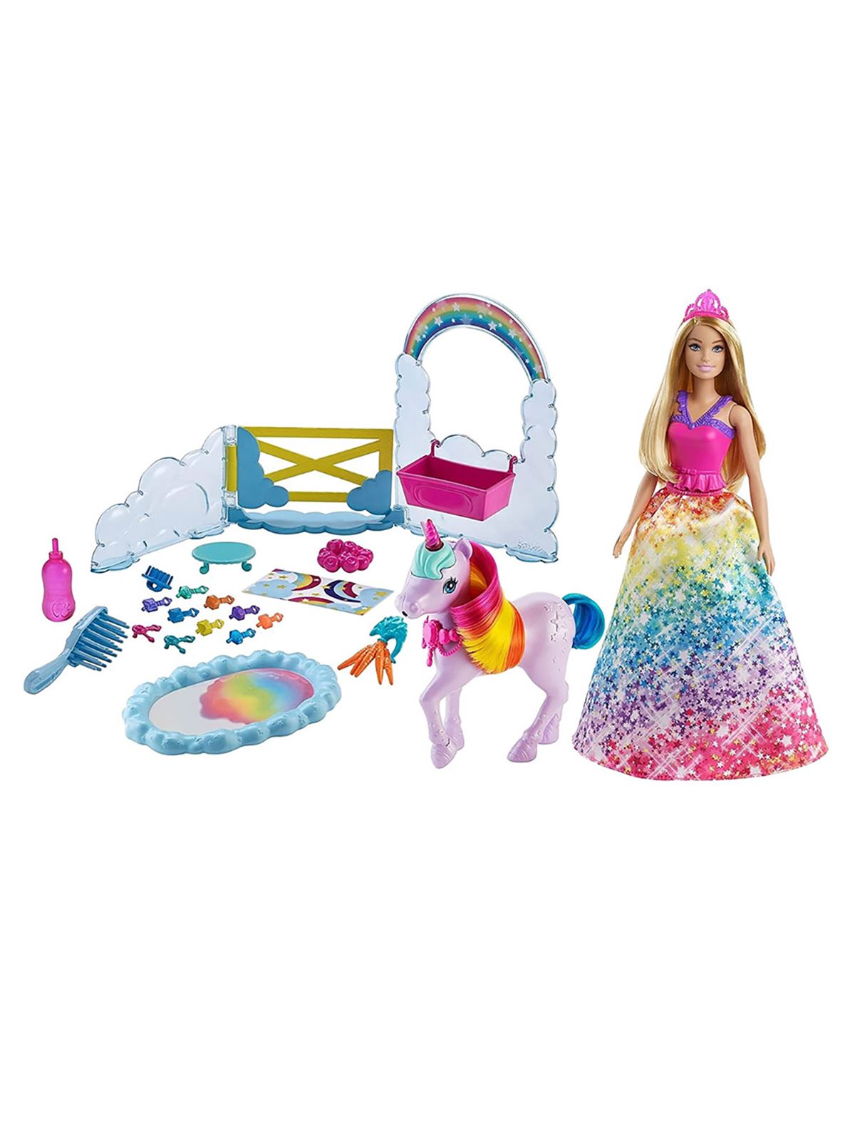 Barbie Dreamtopia Bebek Ve Tek Boynuzlu At Oyun Seti
