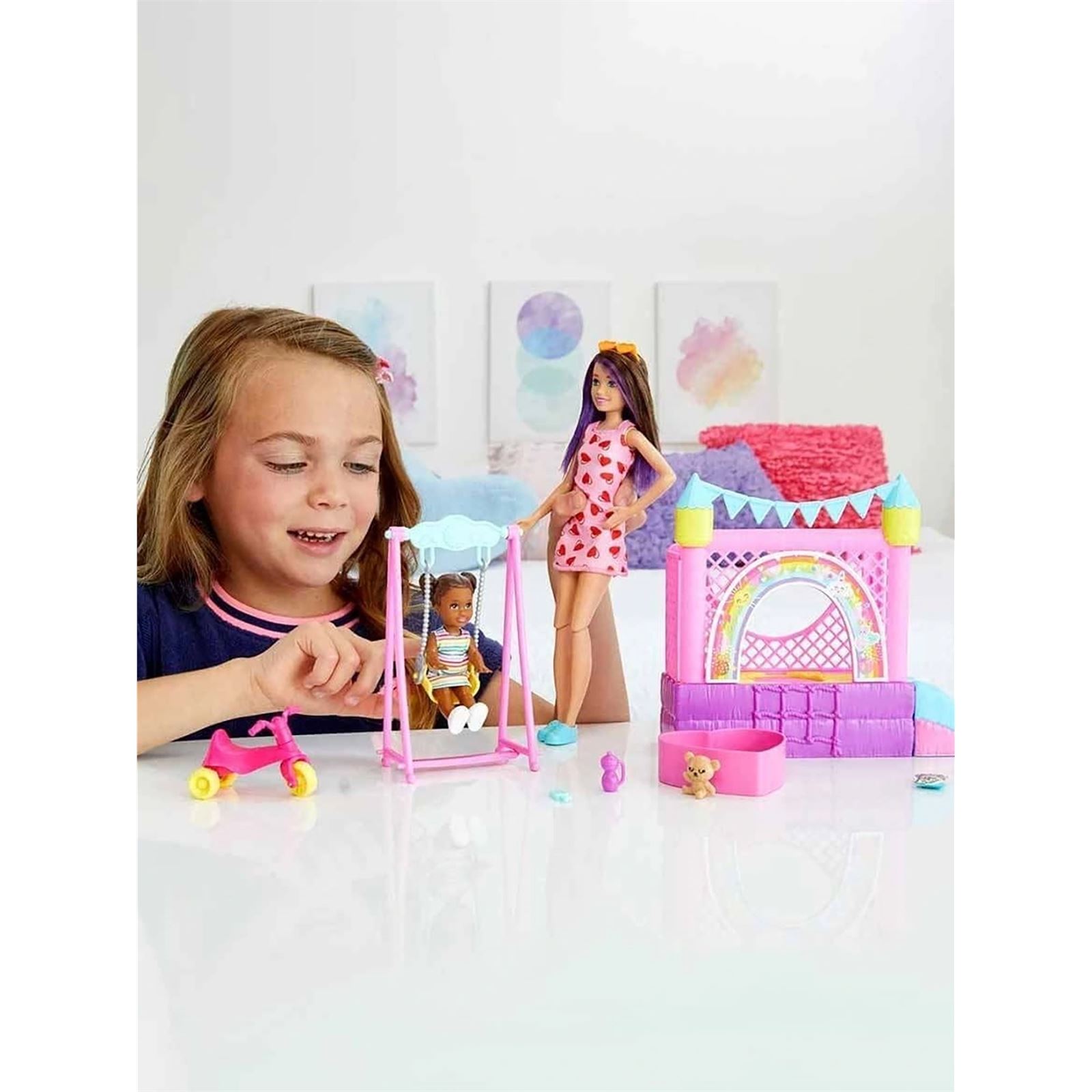 Barbie Bebek Bakıcısı Skipper Oyun Evi Seti