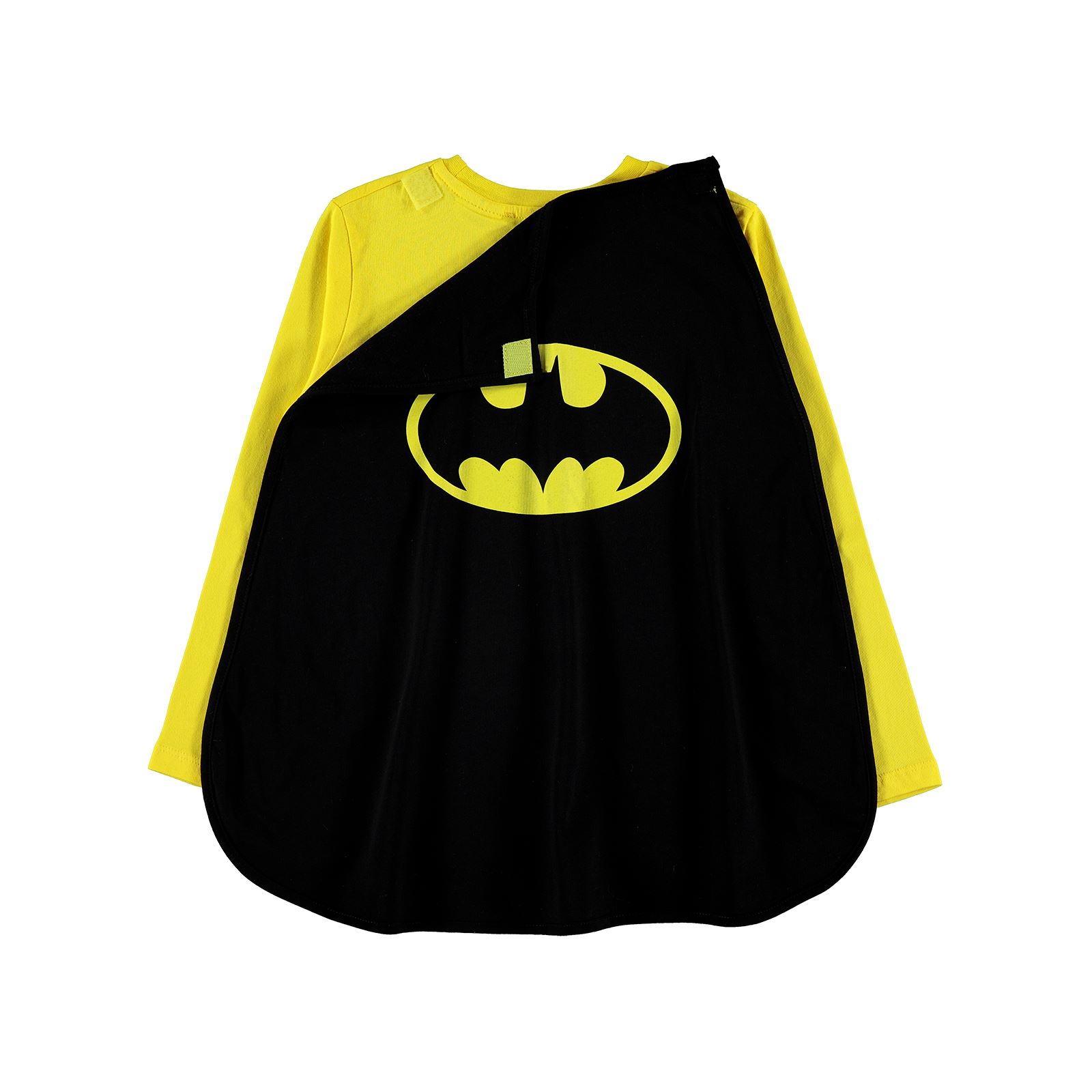 Batman Erkek Çocuk Pelerinli Sweatshirt 10-13 Yaş Sarı