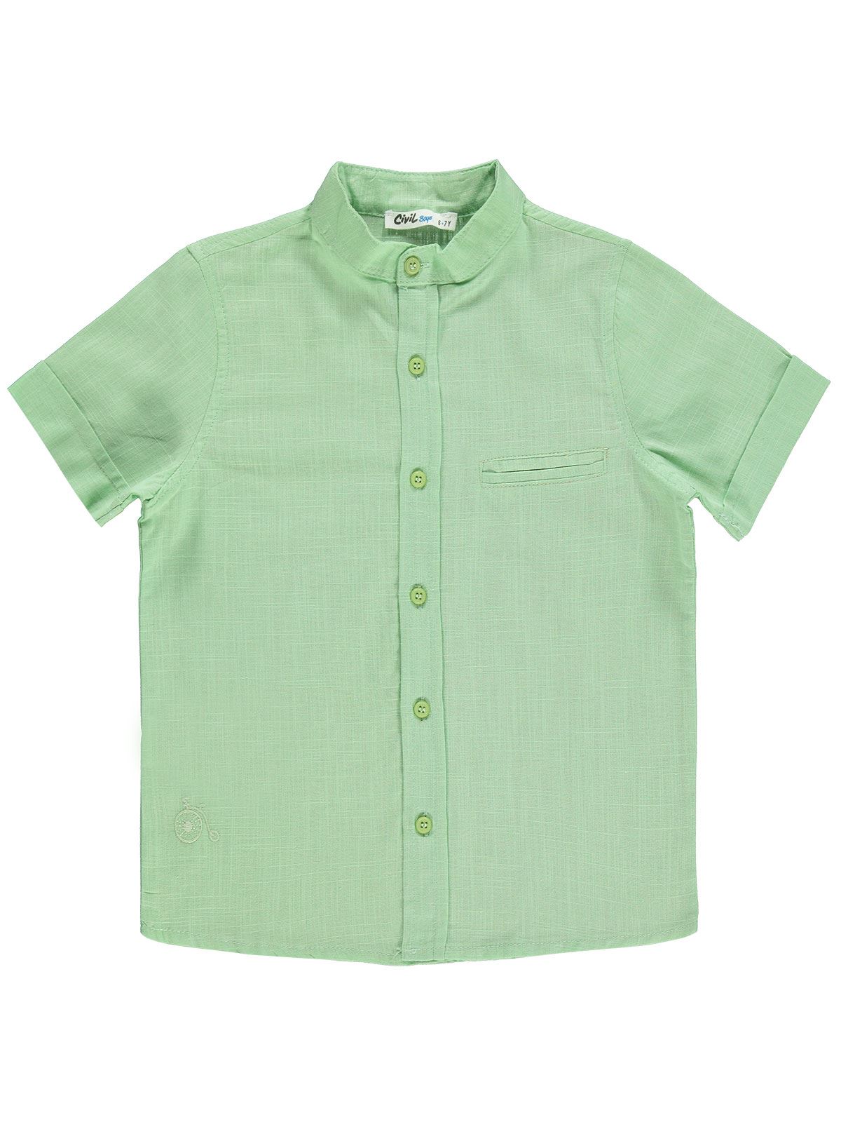 Civil Boys Erkek Çocuk Gömlek 6-9 Yaş Yeşil