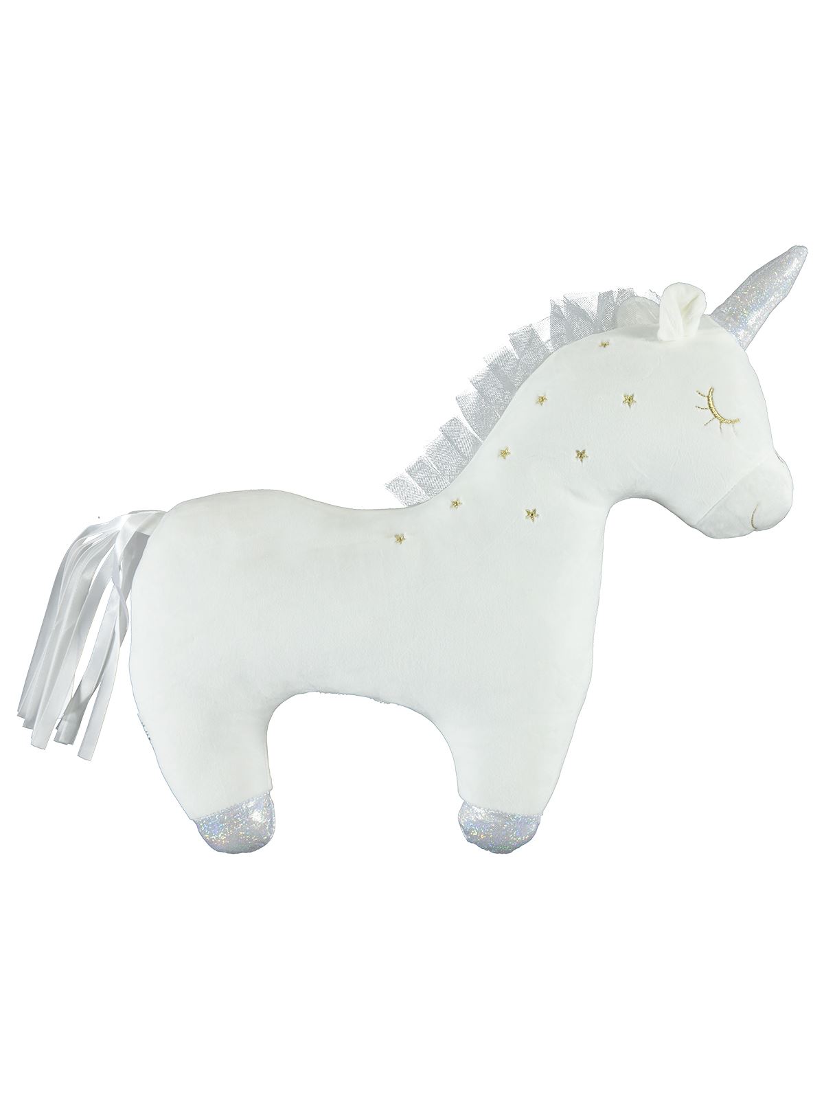 Halley Oyuncak Unicorn Soft Yastık 35 cm Beyaz