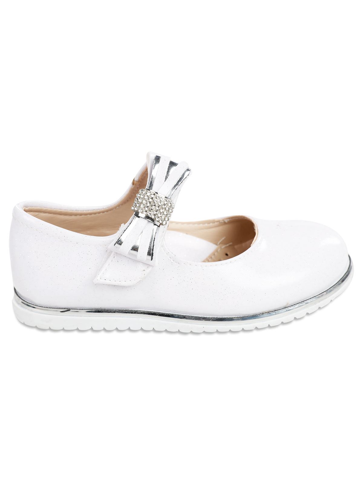Civil Girls Kız Çocuk Babet Ayakkabı 31-36 Numara Beyaz