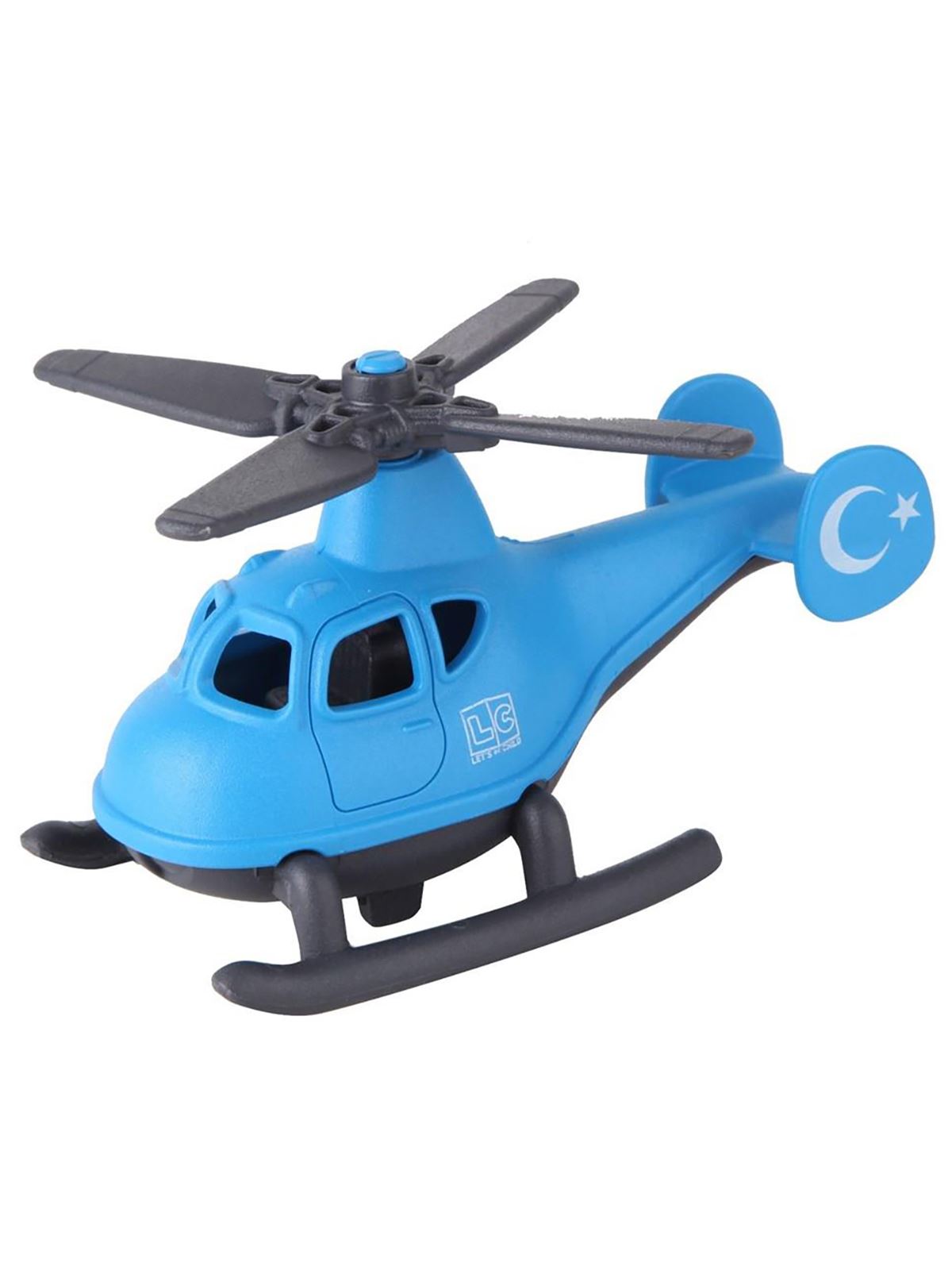 Let's Be Child Minik Helikopter Tekli Mavi