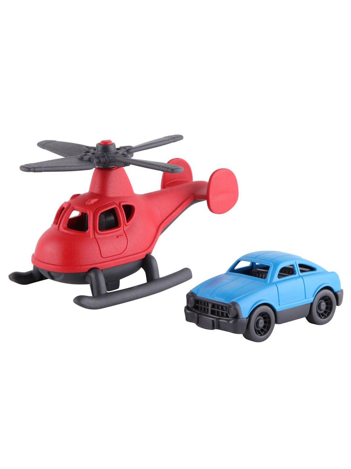 Let's Be Child Minik Taşıtlar Helikopter ve Minik Araba Kırmızı