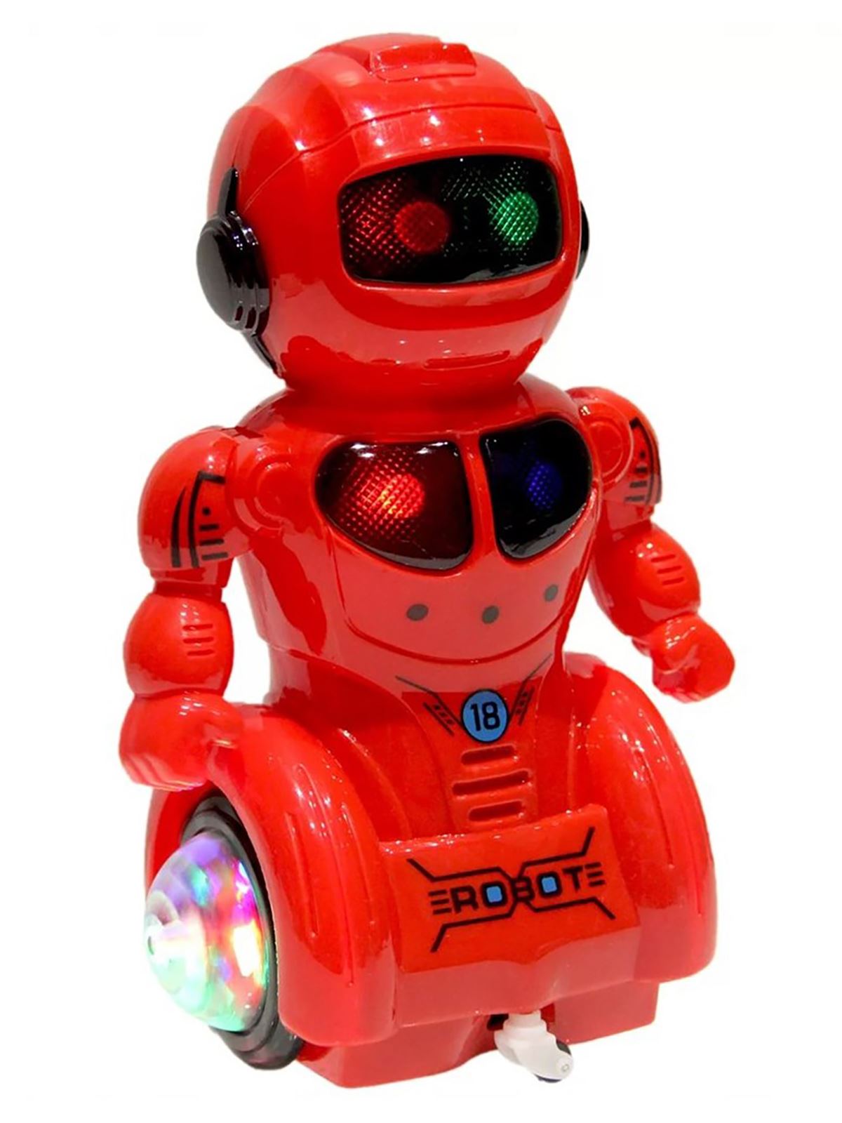 Can Oyuncak Pilli Işıklı Robot Kırmızı