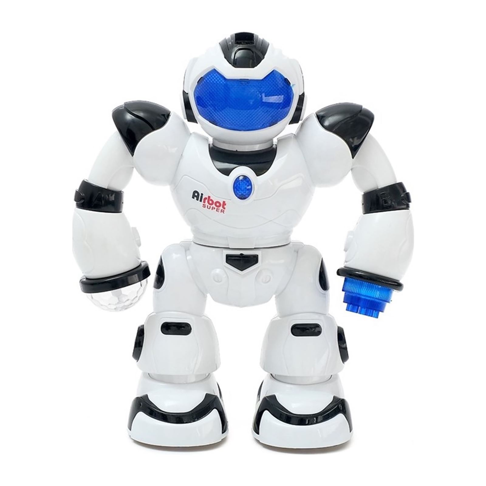 Can Oyuncak Super Warrior Sesli Işıklı Pilli Robot Mavi