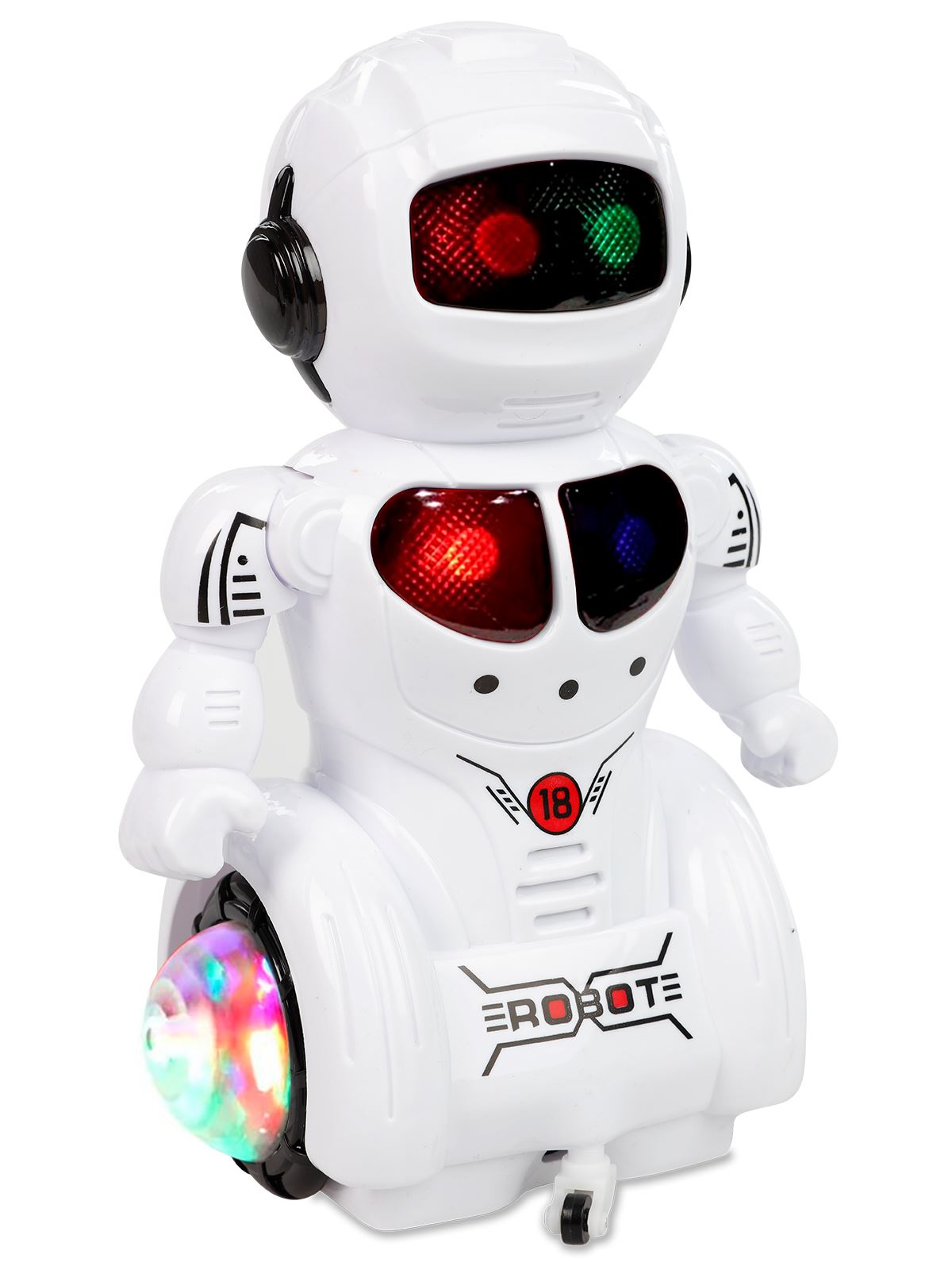 Can Oyuncak Pilli Işıklı Robot Beyaz