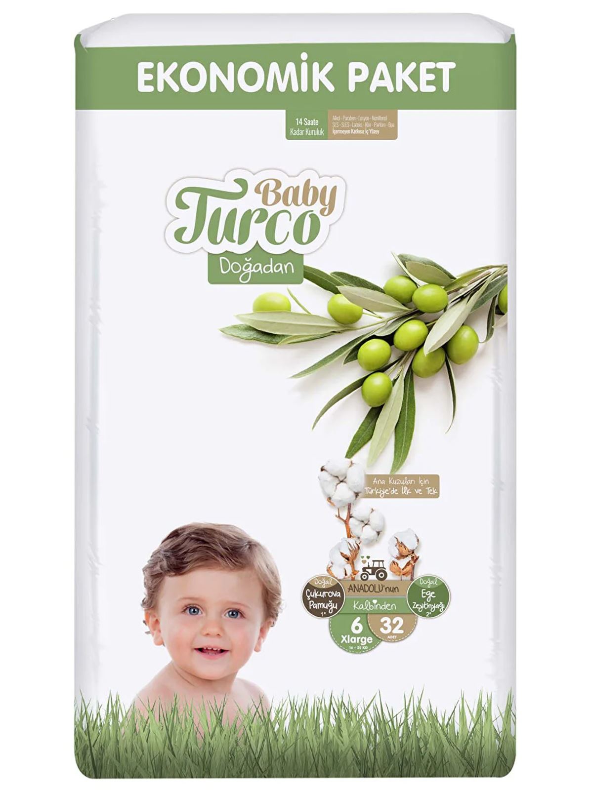 Baby Turco Doğadan Eco 6 XL 32 Adet