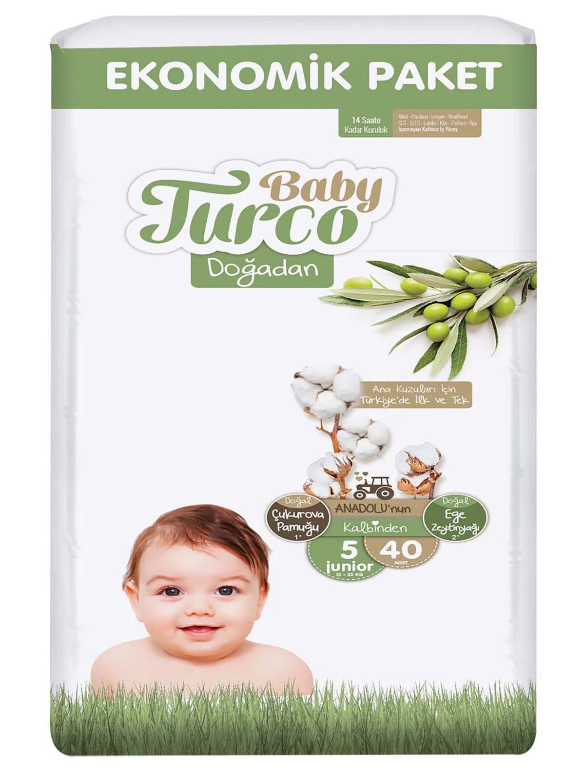 Baby Turco Doğadan Eco 5 Junior 40 Adet 