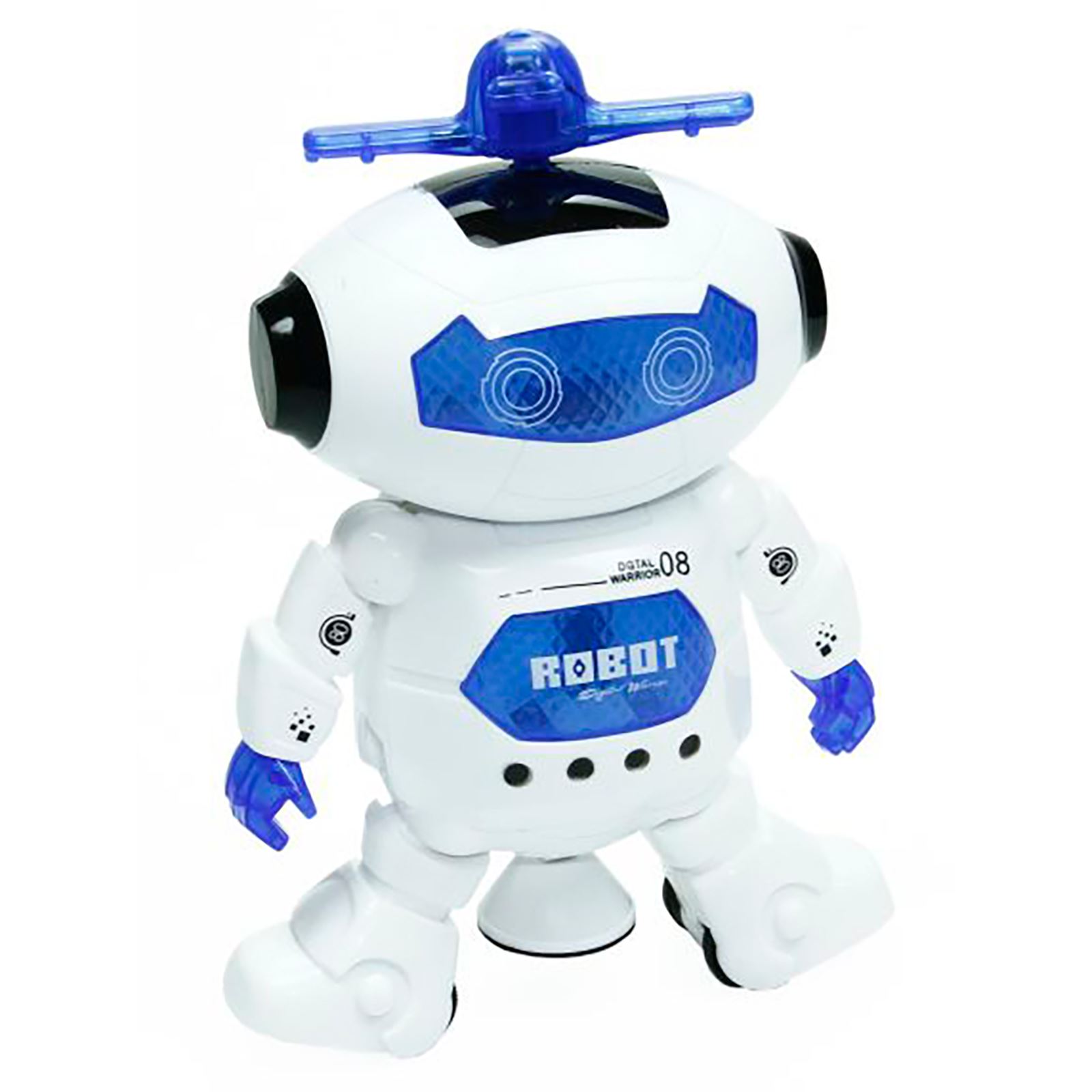 Vardem Müzikli Ve Işıklı Dansçı Robot Beyaz-Mavi