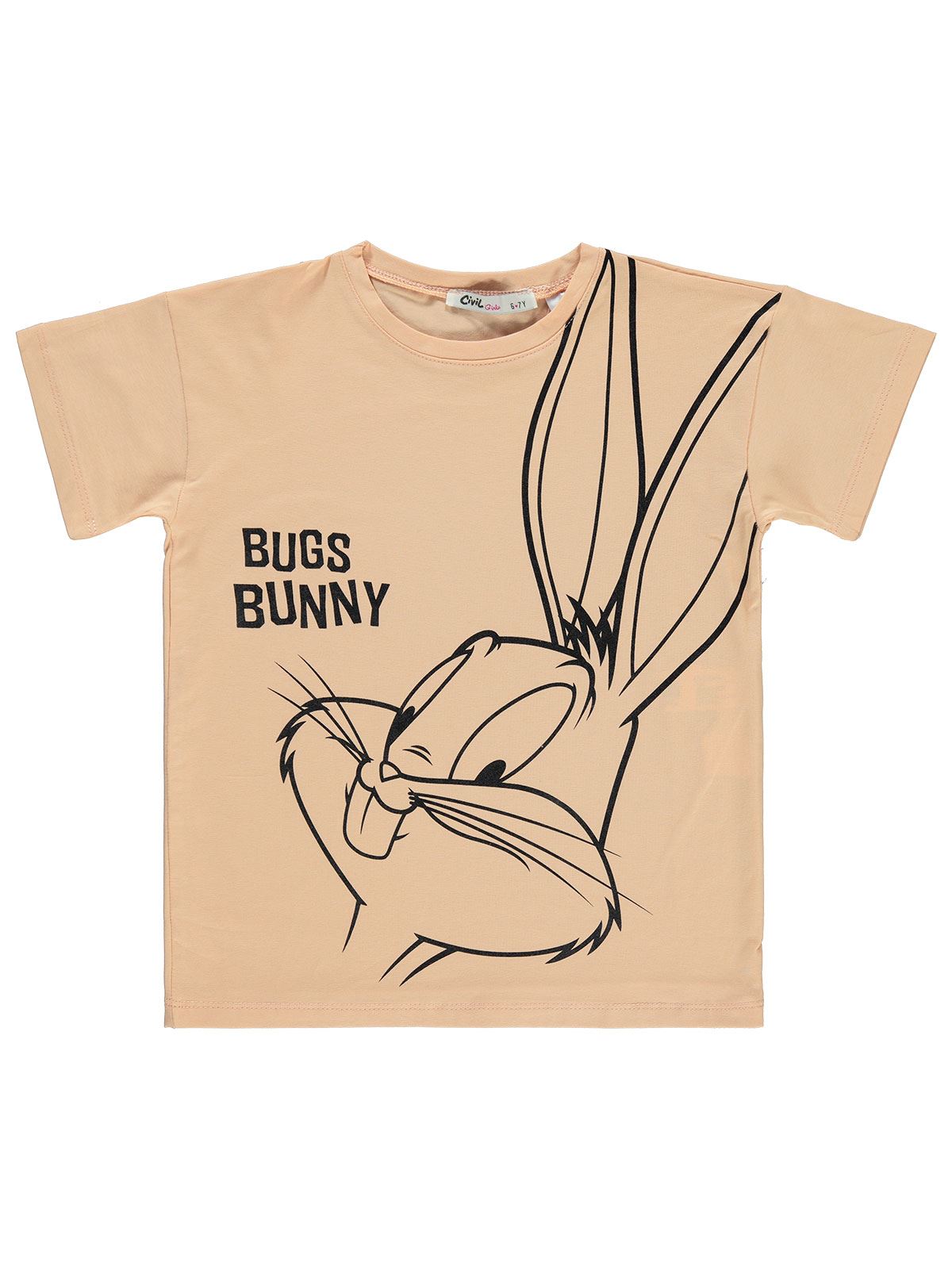 Bugs Bunny Kız Çocuk Tişört 10-13 Yaş Şeftali