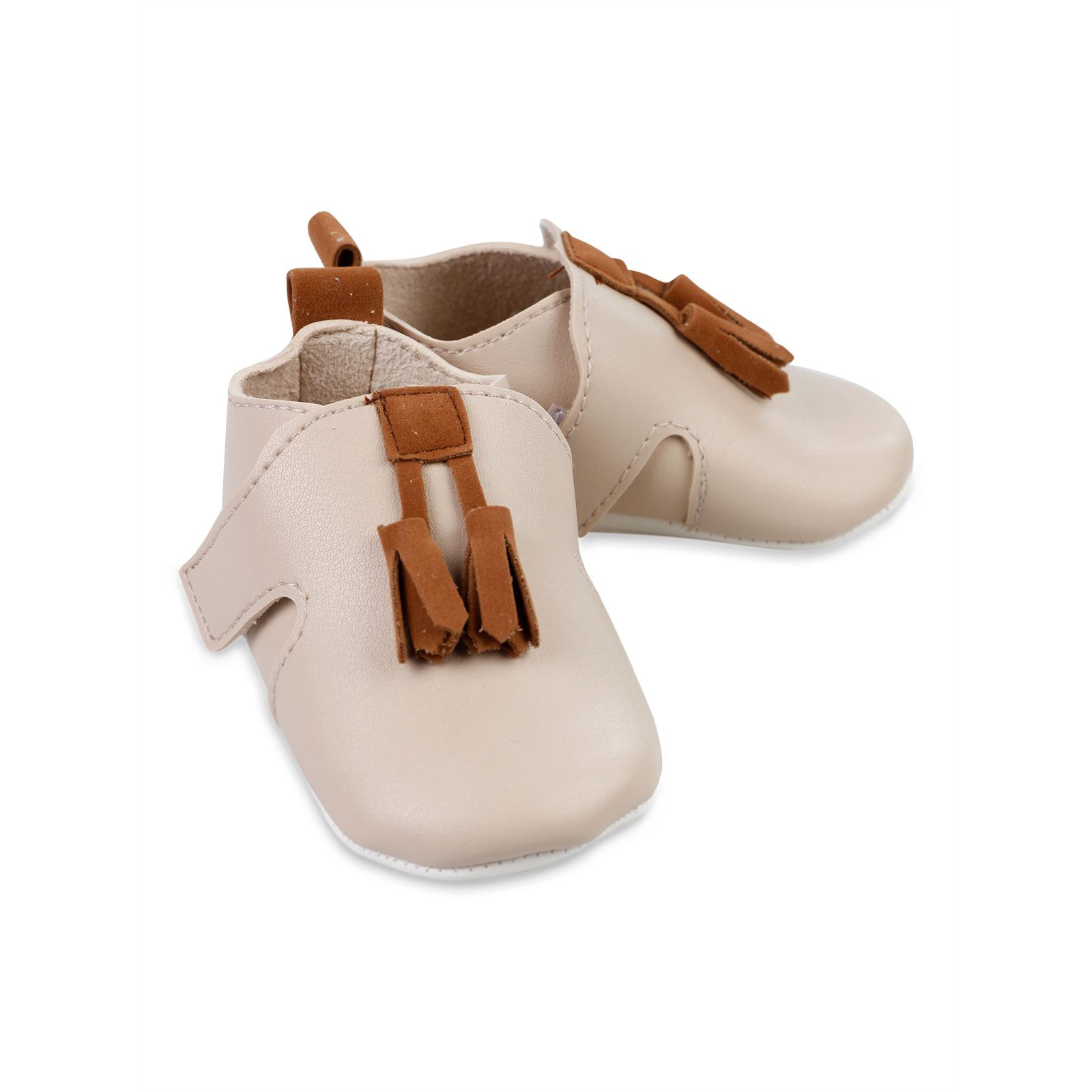 Civil Baby Erkek Bebek Patik Ayakkabı 17-19 Numara Krem