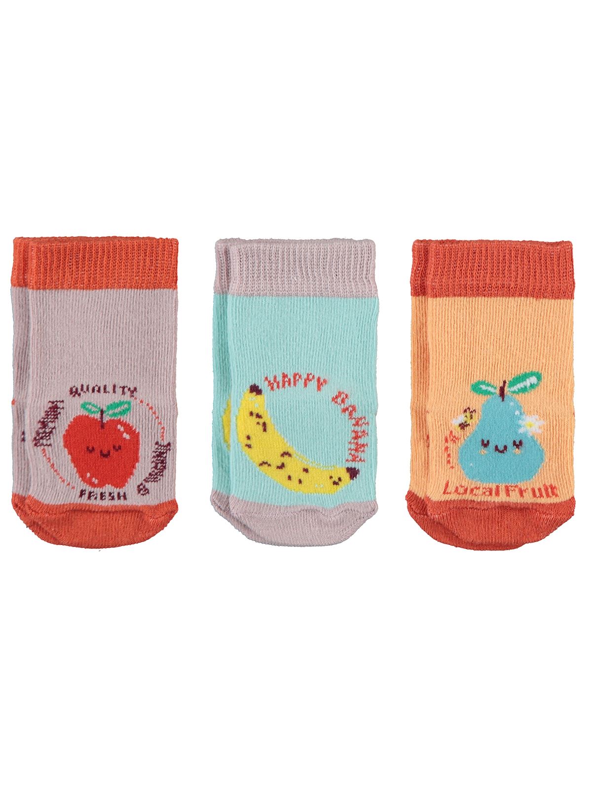 Civil Baby Kız Bebek 3'lü Çorap Set 6-18 Ay Su Yeşili