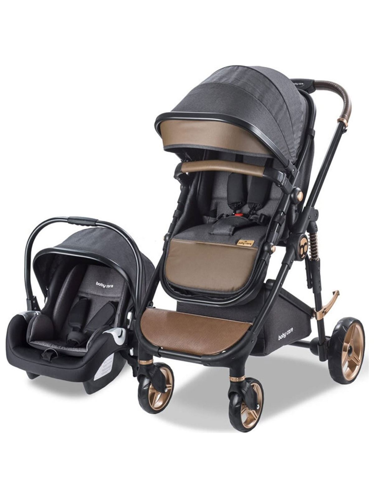 Babycare Colarado Cross Travel Sistem Bebek Arabası Siyah-Kahve