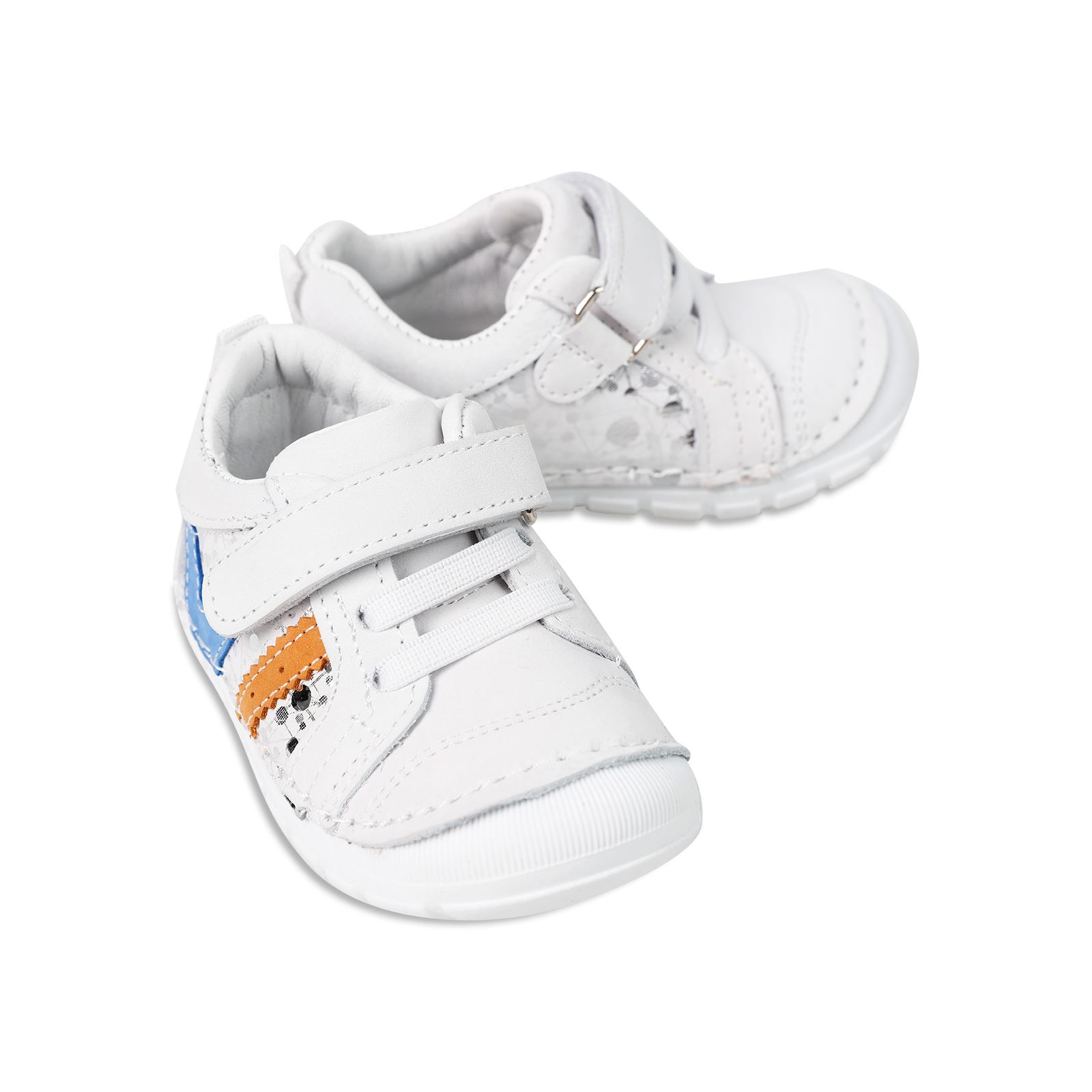 Civil Baby Kız Bebek Cırtlı İlk Adım Ayakkabısı 19-21 Numara  Gümüş