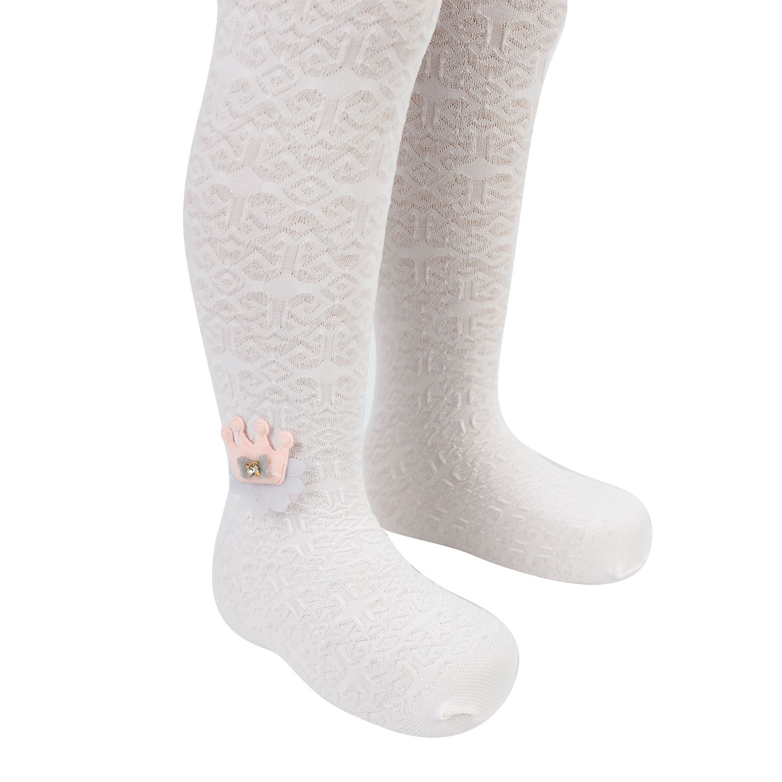 Artı Kız Çocuk Külotlu Çorap 1-7 Yaş  Pudra