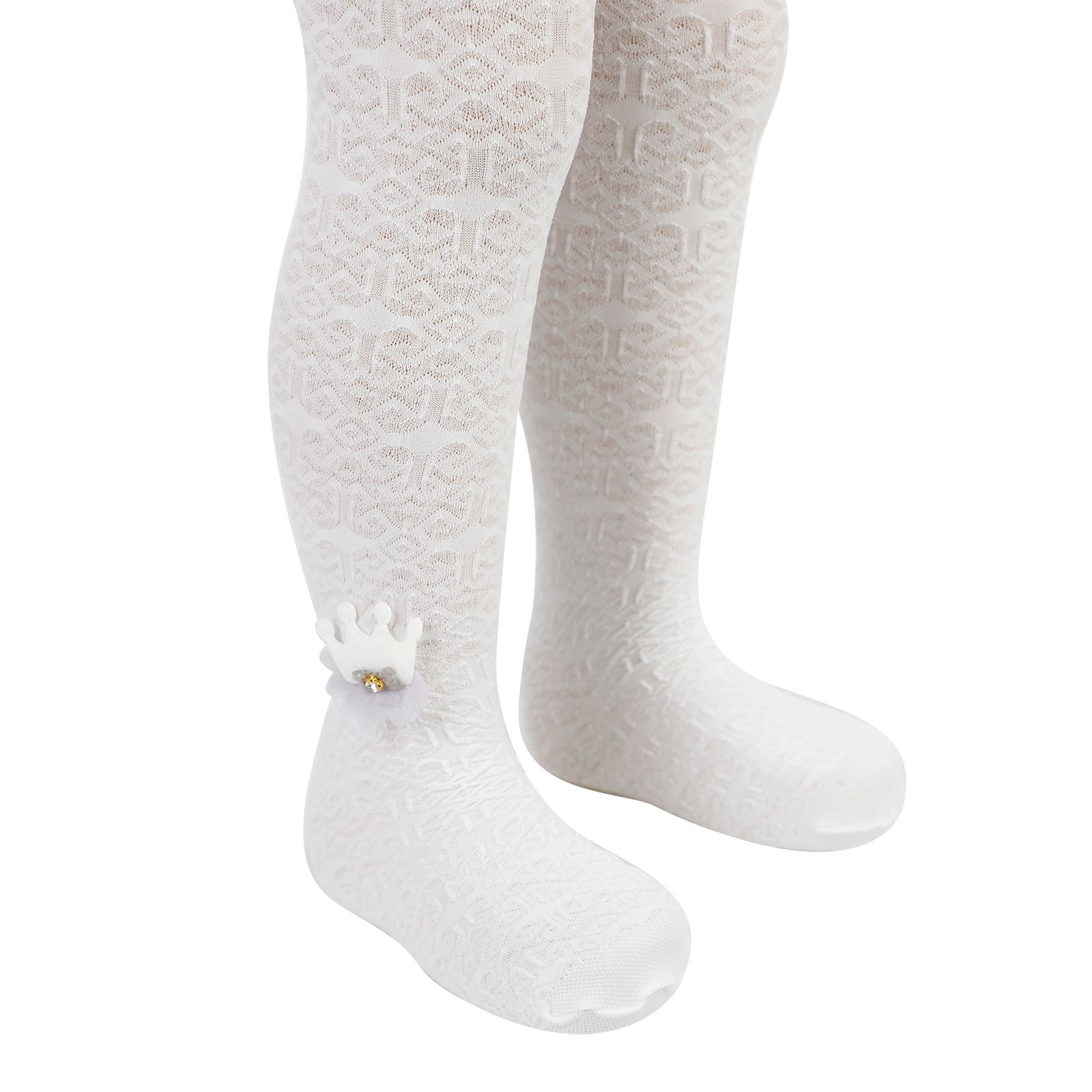Artı Kız Çocuk Külotlu Çorap 1-7 Yaş  Ekru