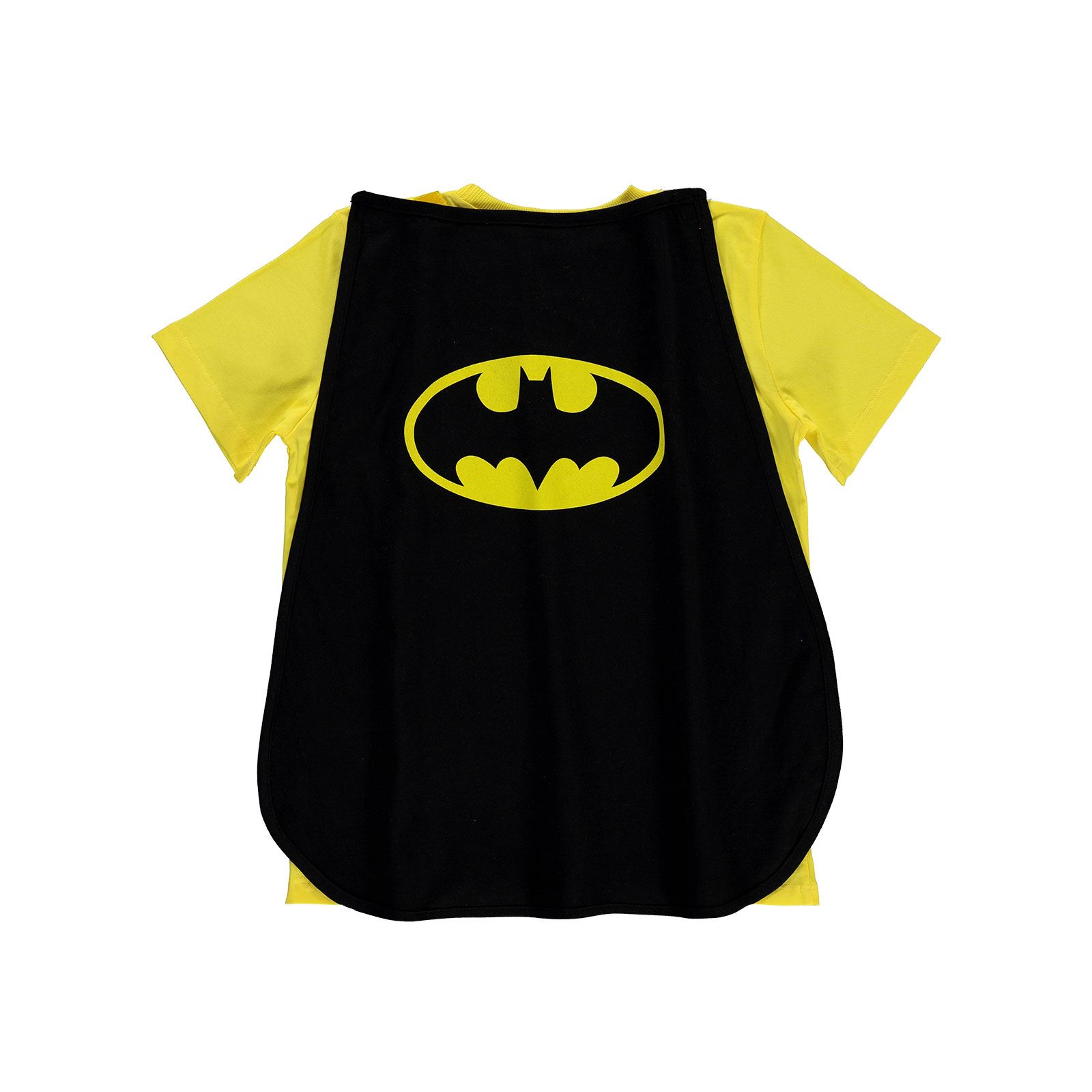 Batman Erkek Çocuk Pelerinli Tişört 10-13 Yaş Sarı